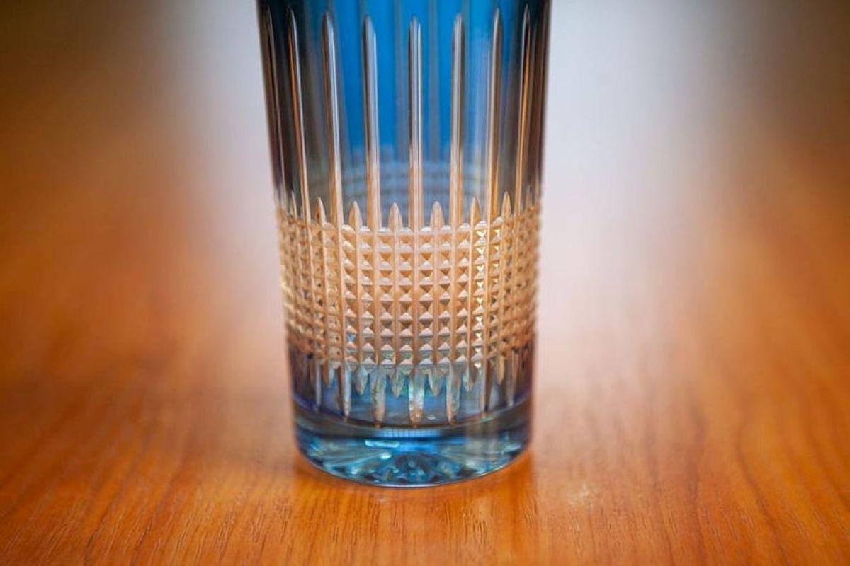 Crystal Long Drink Glasses 6 pcs (11.8 fl oz) multicolored For Sale 2