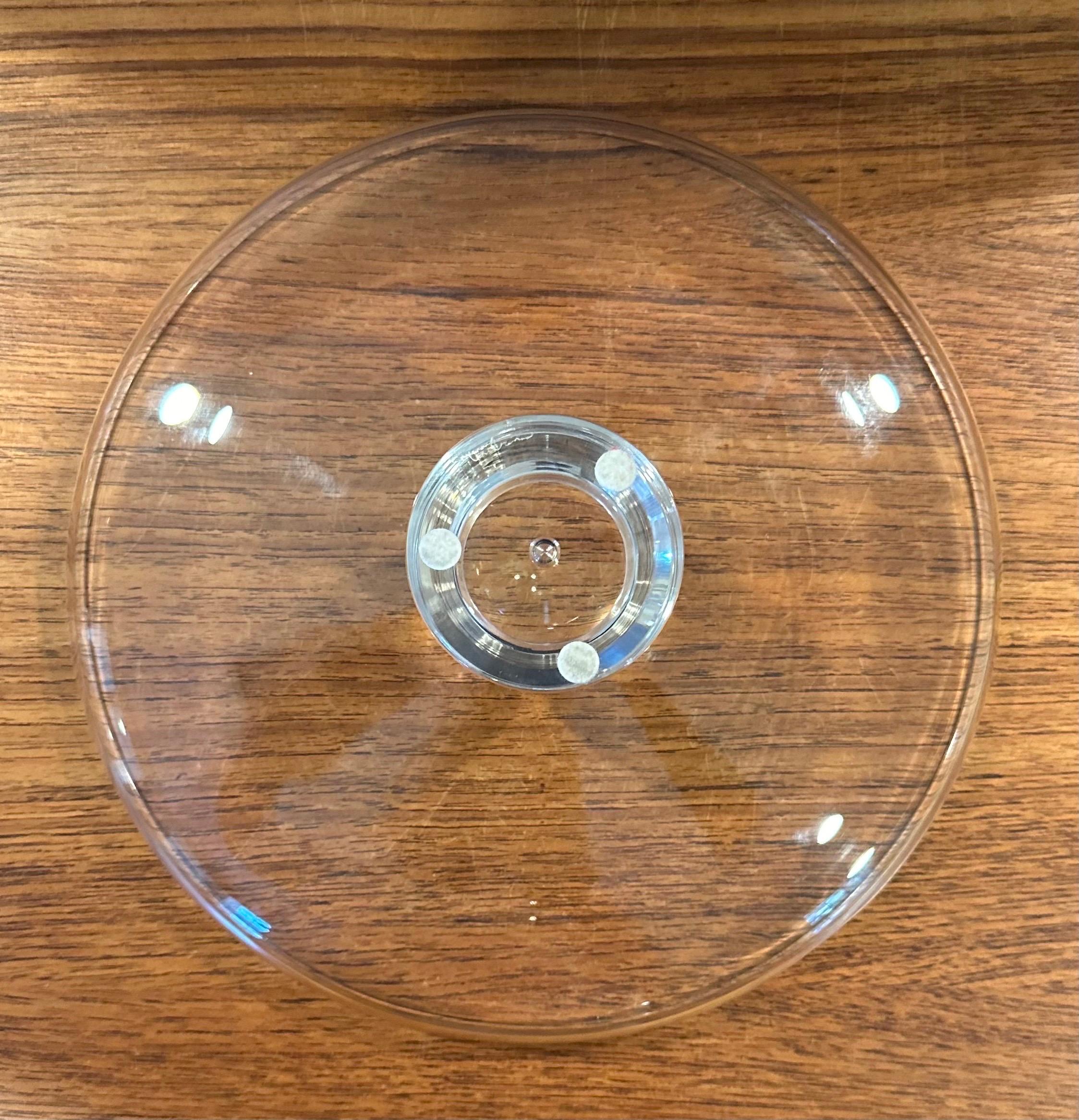 Bol de pedestal bajo de cristal de Steuben Glassworks Cristal en venta