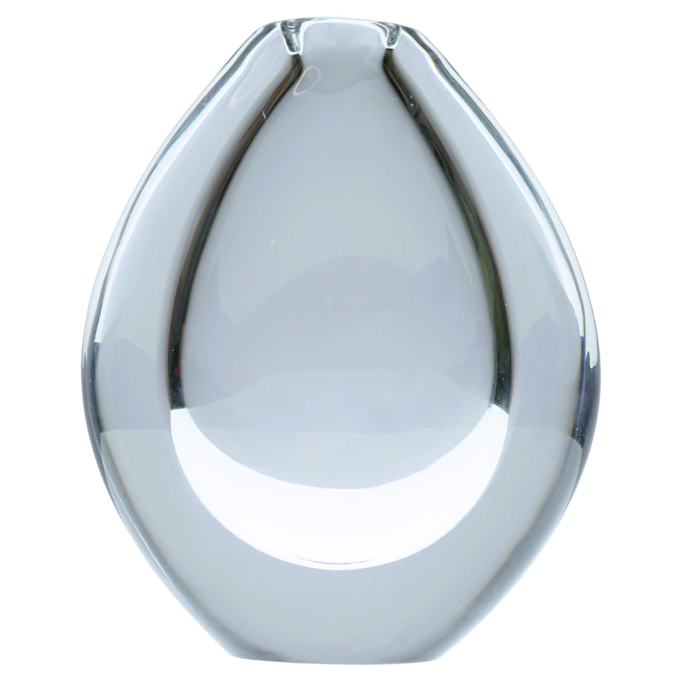 Crystal Lucid Drop glass vase by Sven Palmqvist for Orrefors Sweden For Sale