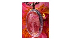 Crystal Mandrake Necklace In 18k White Gold