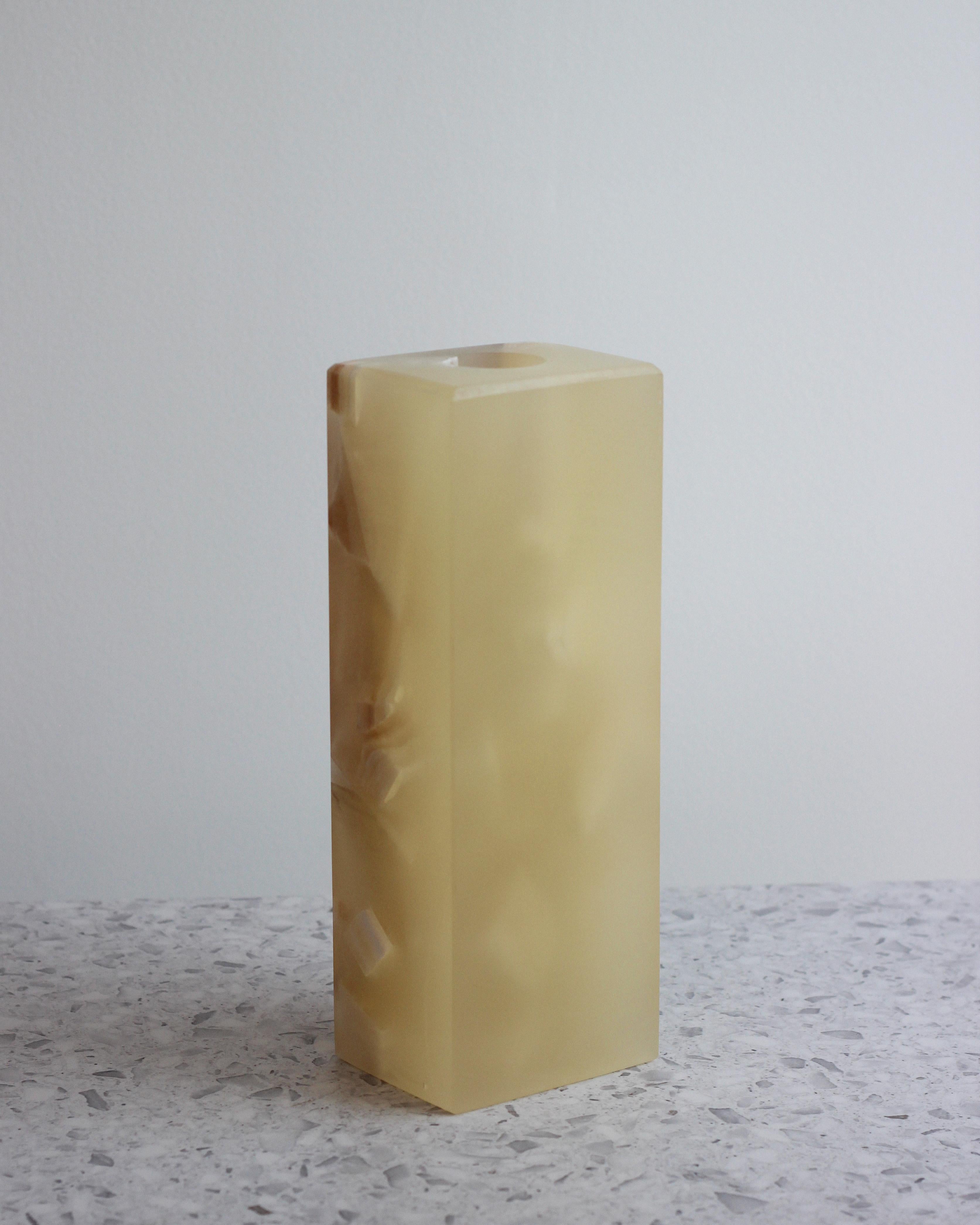Marmo Vaso di frammenti di marmo e cristallo di Jang Hea Kyoung in vendita