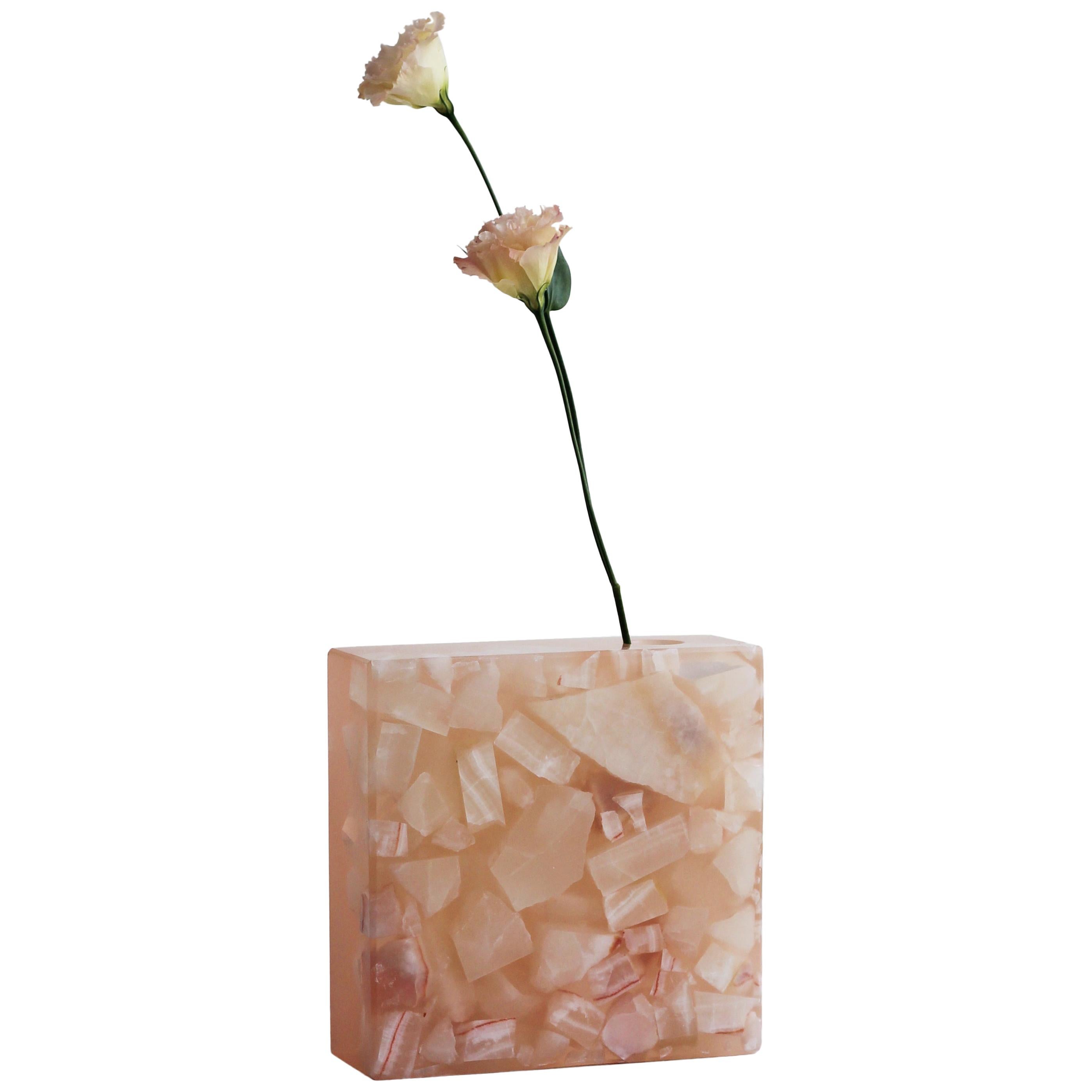 Vase en fragment de marbre de cristal de Jang Hea Kyoung