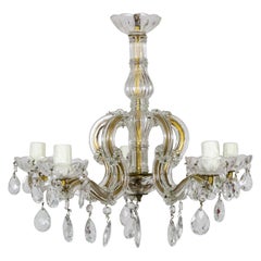 Vintage Crystal Maria Theresa 5-Light Chandelier