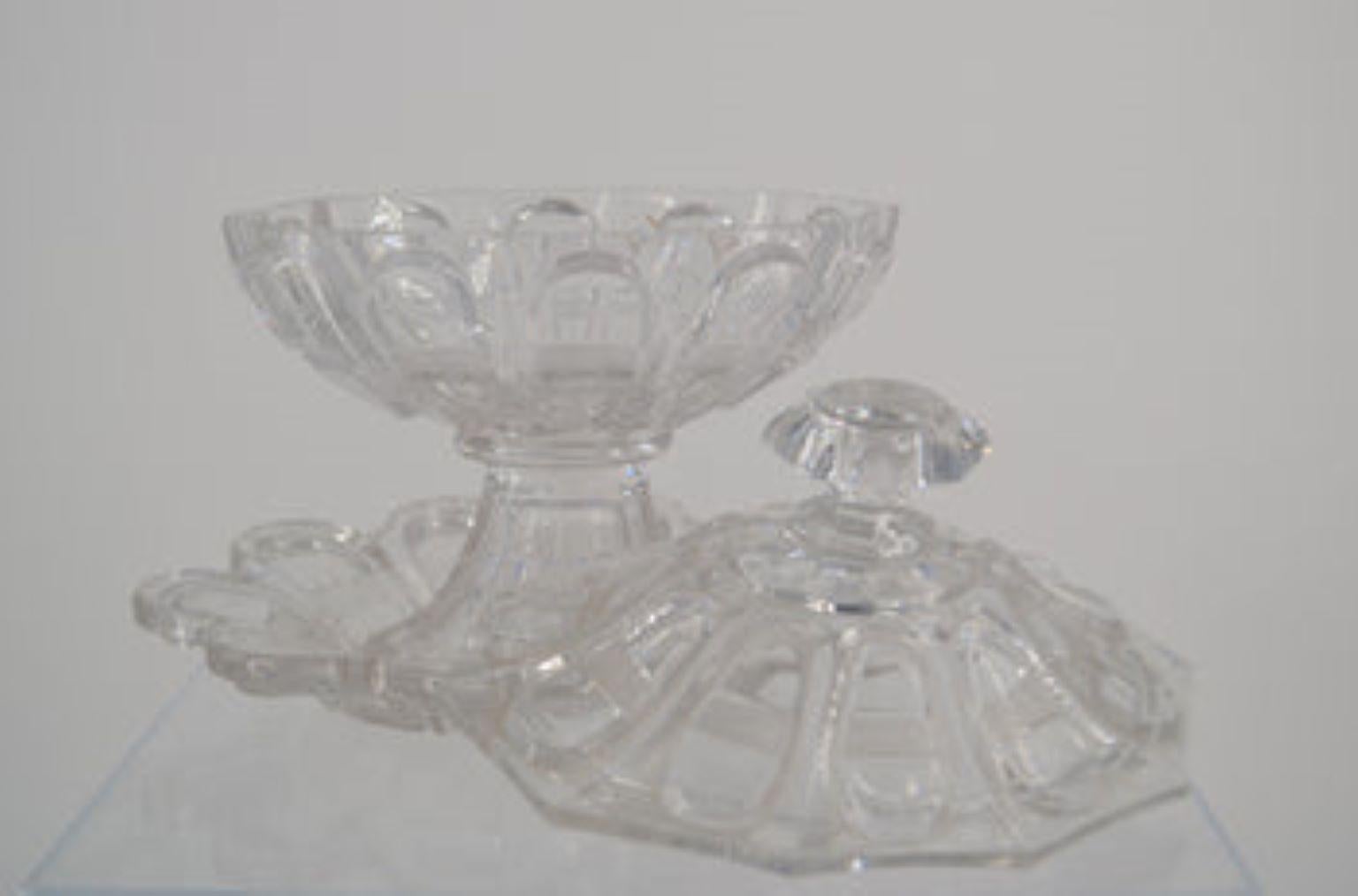 20th Century Crystal marmalade server For Sale