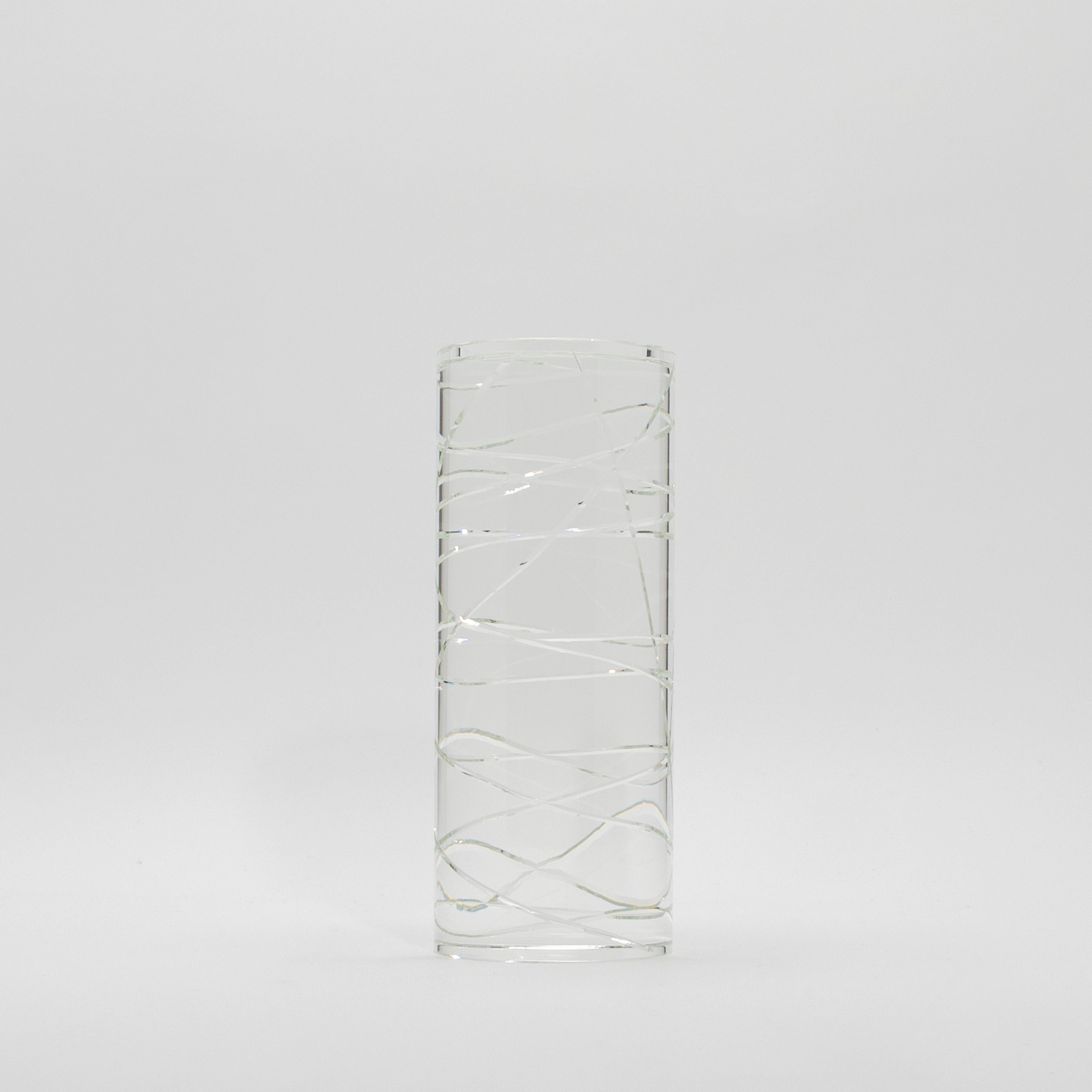 Contemporary Crystal Modern Pillar by KA Glass For Sale