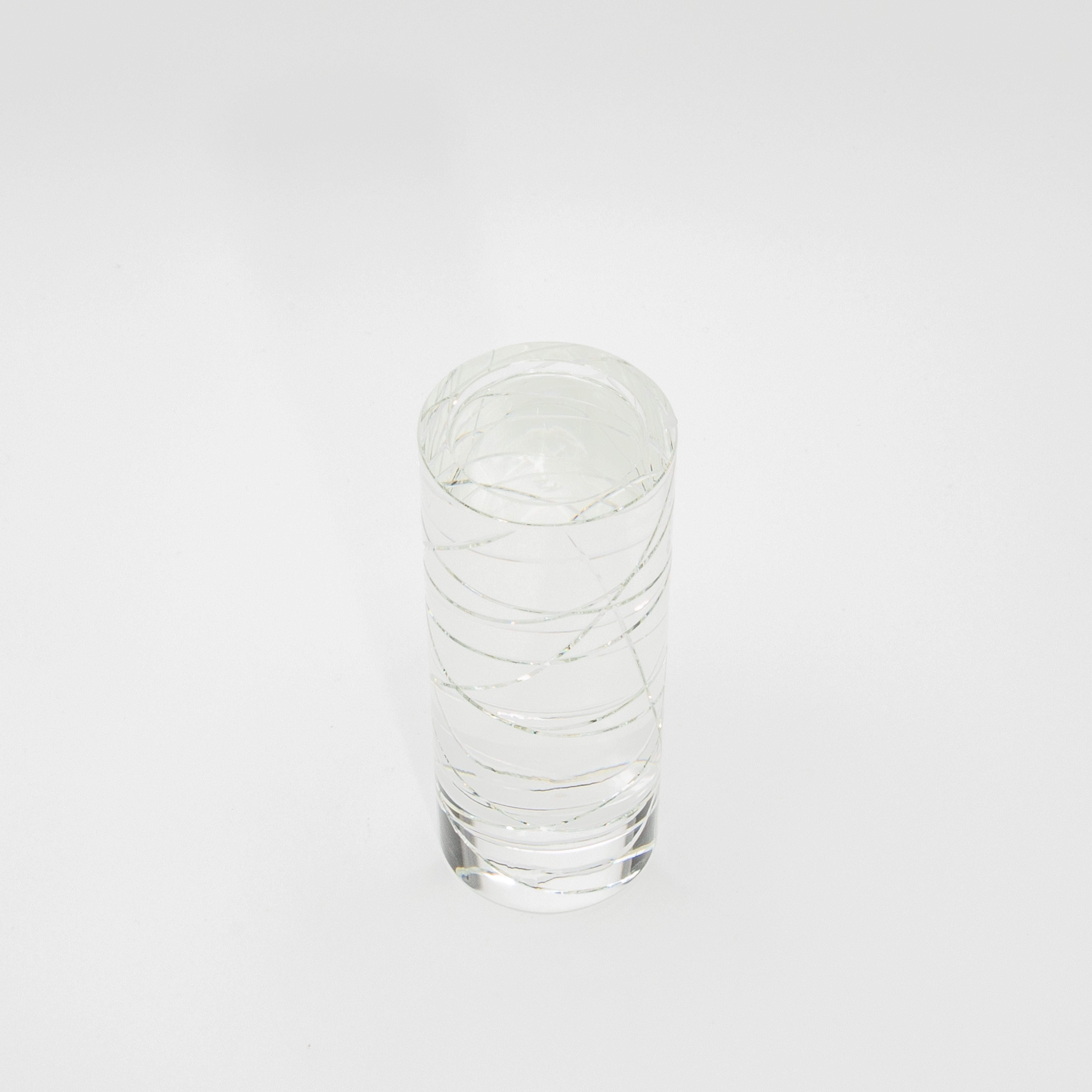 Crystal Modern Pillar by KA Glass For Sale 1