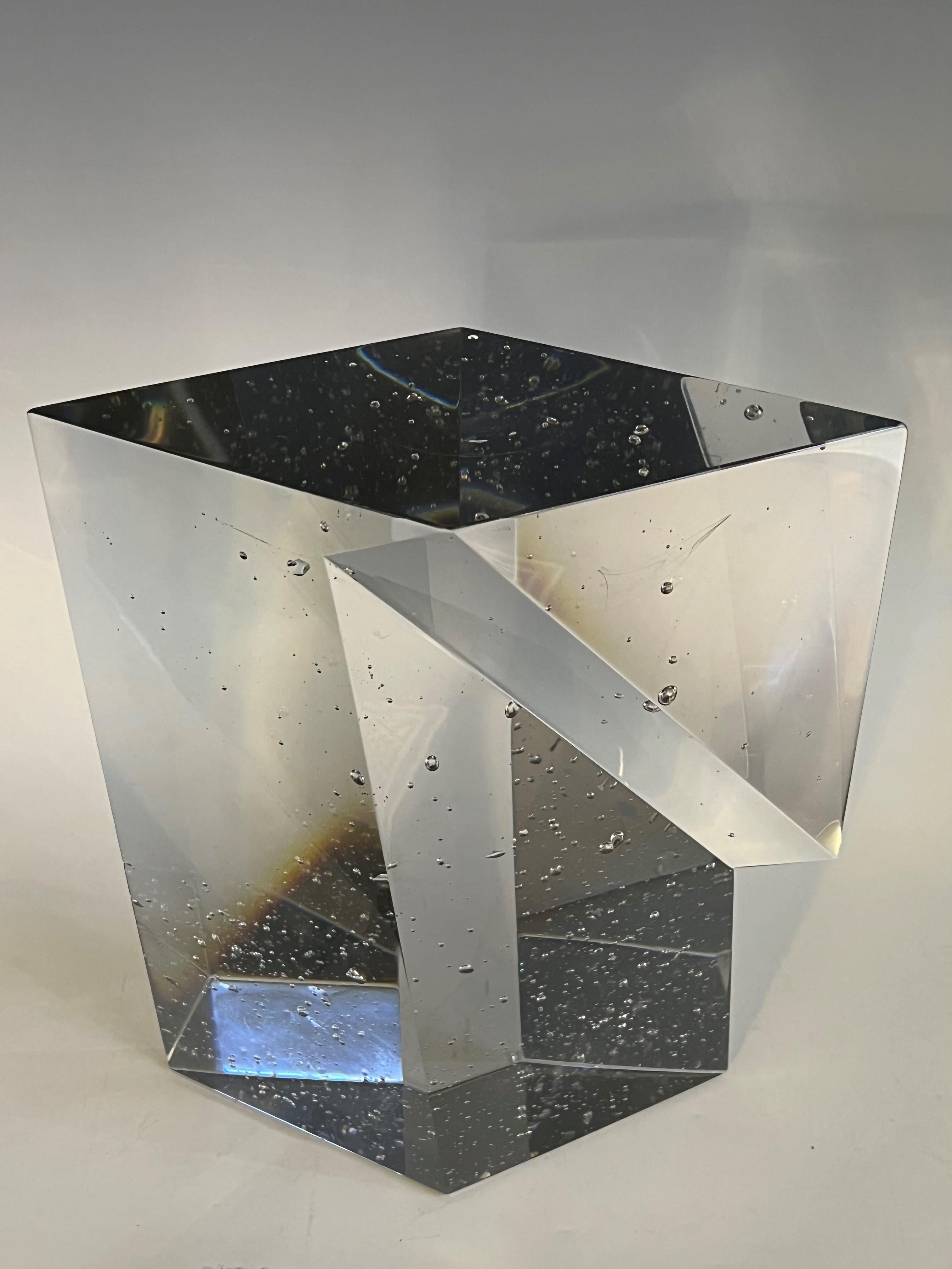 Monolith aus Kristall von Jan Exnar, Tschechische Republik 1991 im Zustand „Gut“ im Angebot in Oud Beijerland, NL