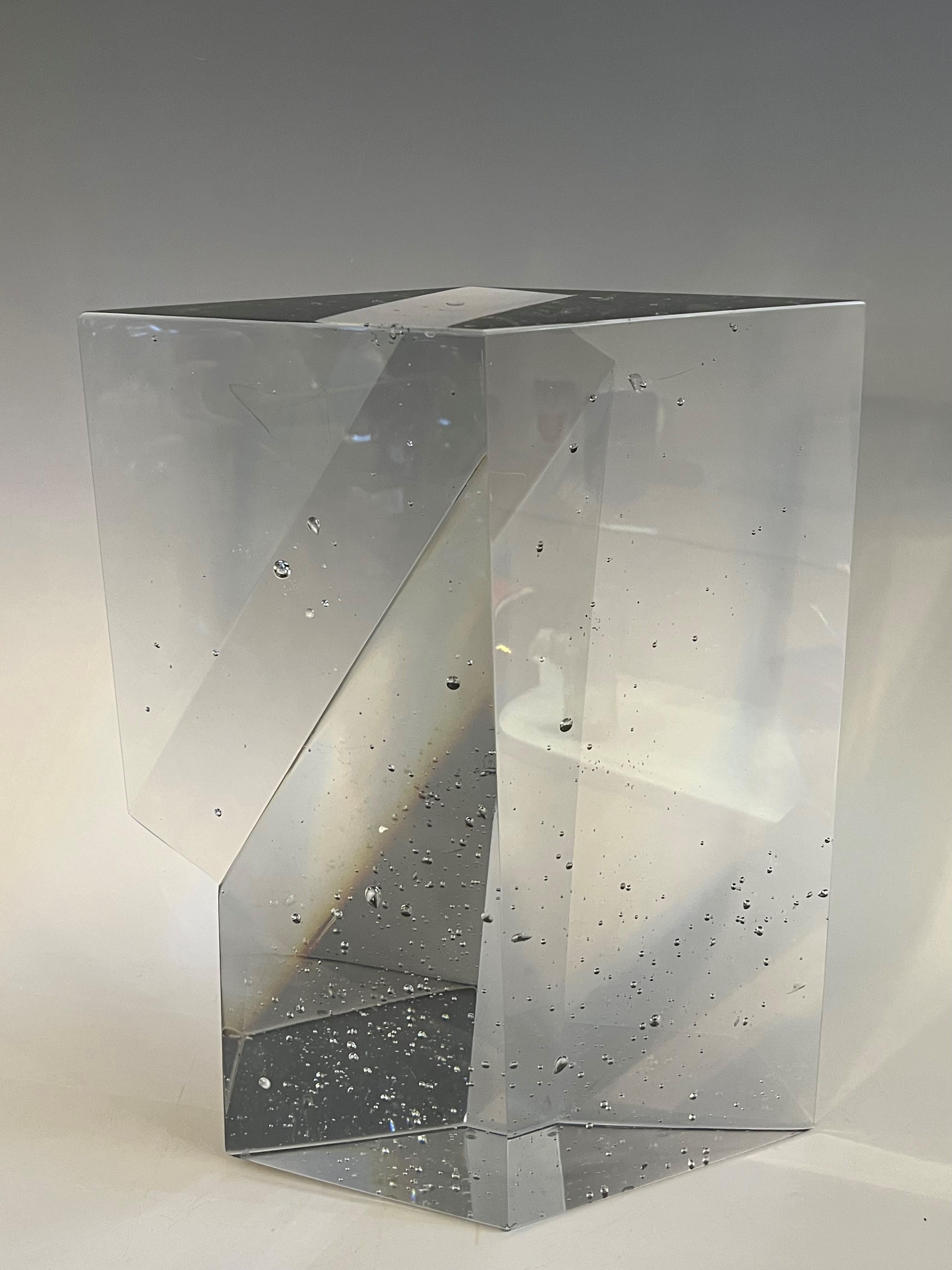 Late 20th Century Crystal Monolith by Jan Exnar, Czech Republic 1991 For Sale
