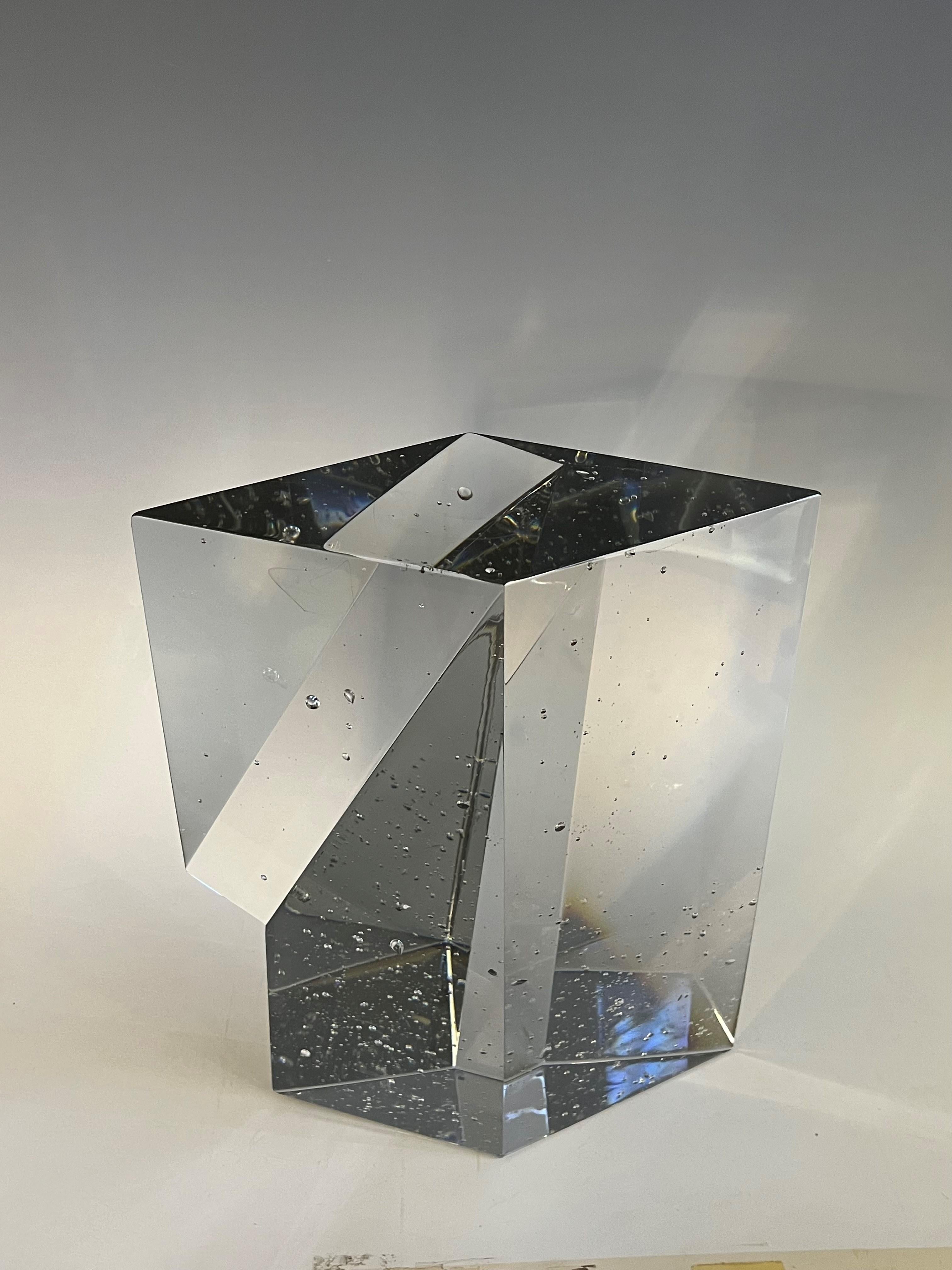 Monolith aus Kristall von Jan Exnar, Tschechische Republik 1991 im Angebot 1