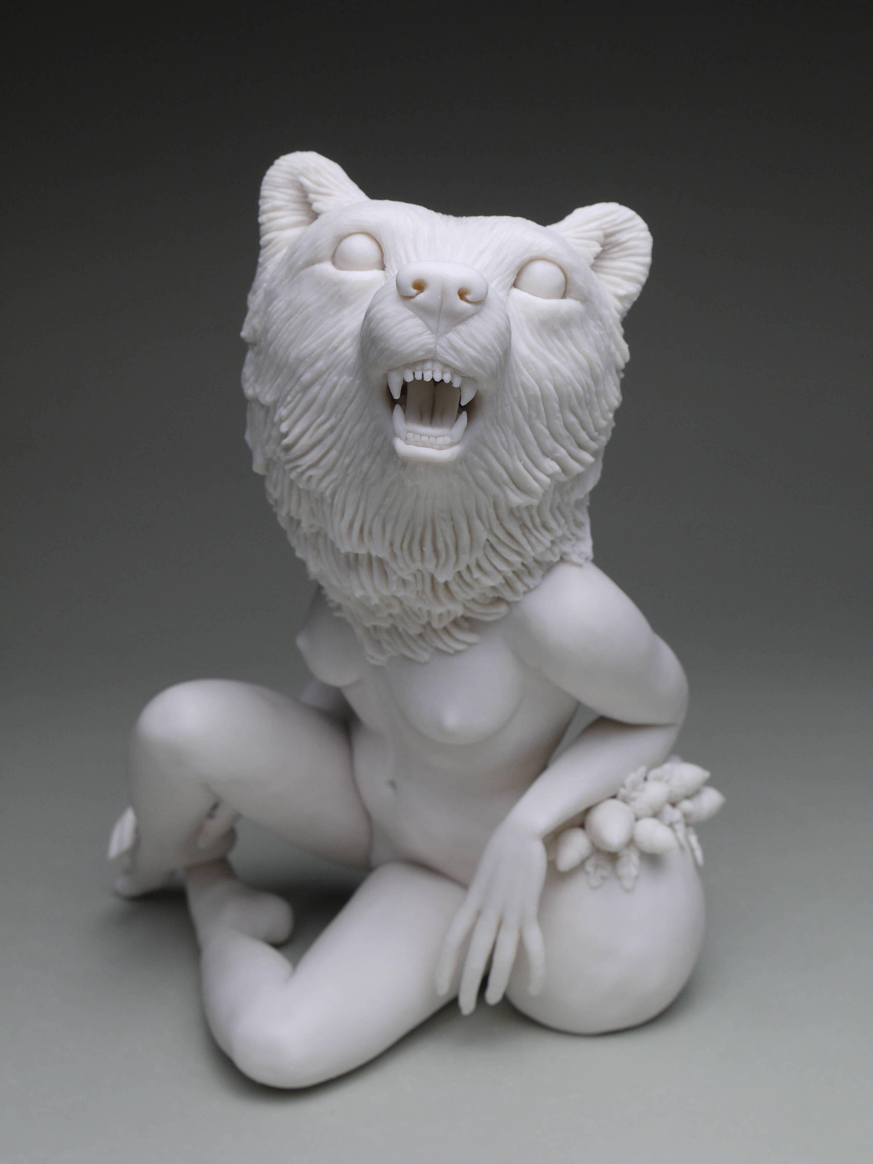 Crystal Morey Figurative Sculpture - New Symbiosis: Brown Bear