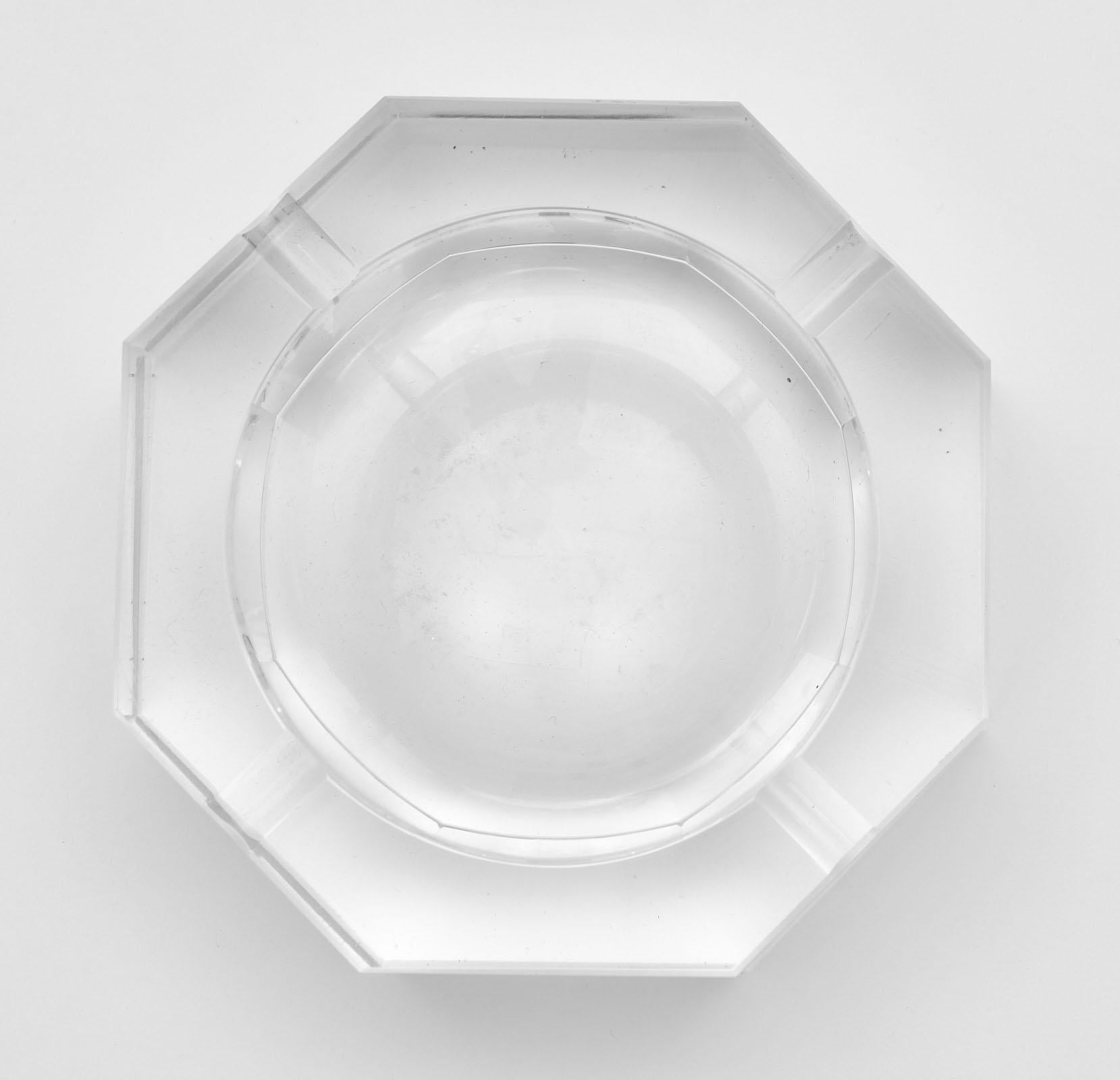 Modern Crystal “Moser” Cut Bowl