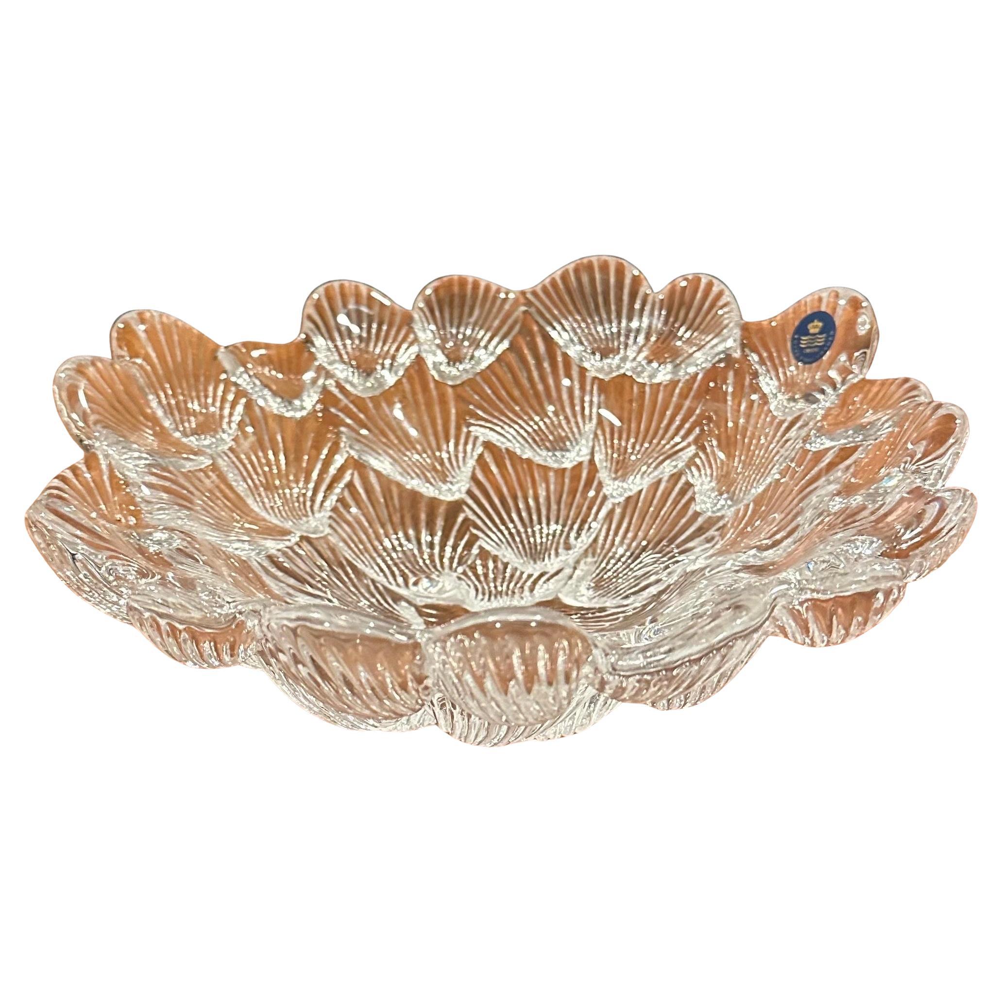 Schale mit Muschelschale aus Kristall von Royal Copenhagen im Angebot 9