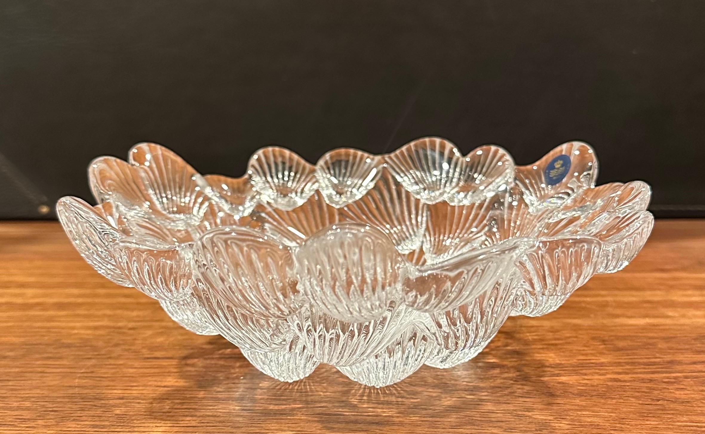 Schale mit Muschelschale aus Kristall von Royal Copenhagen im Angebot 2