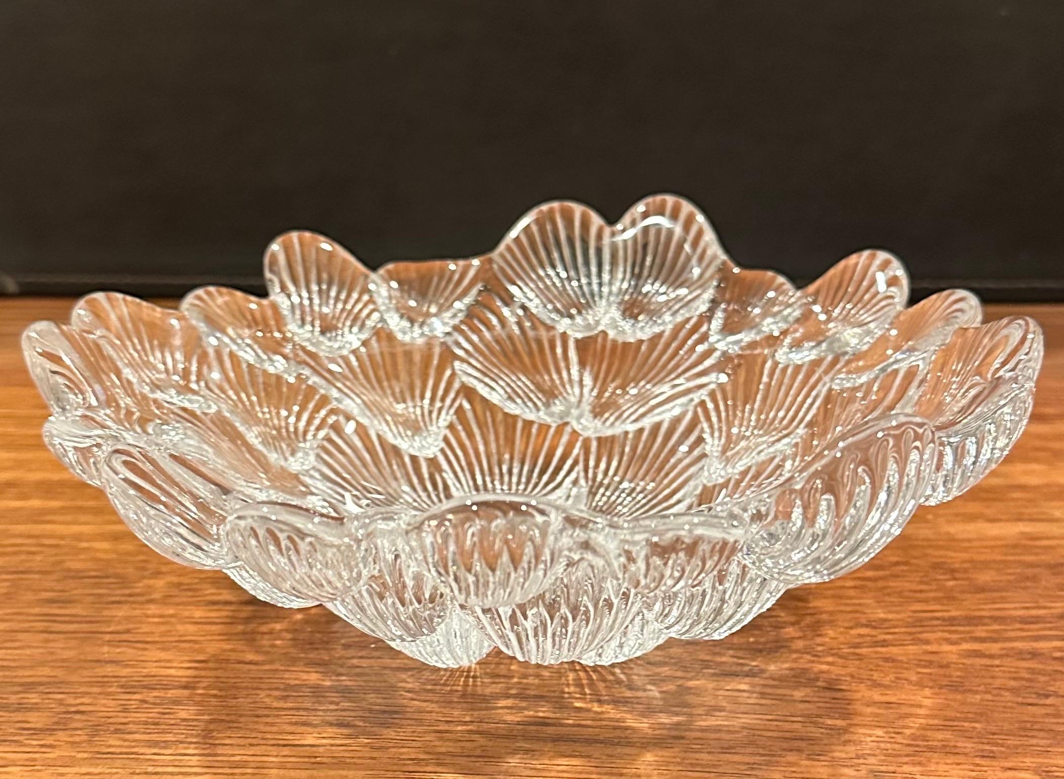Schale mit Muschelschale aus Kristall von Royal Copenhagen im Angebot 3