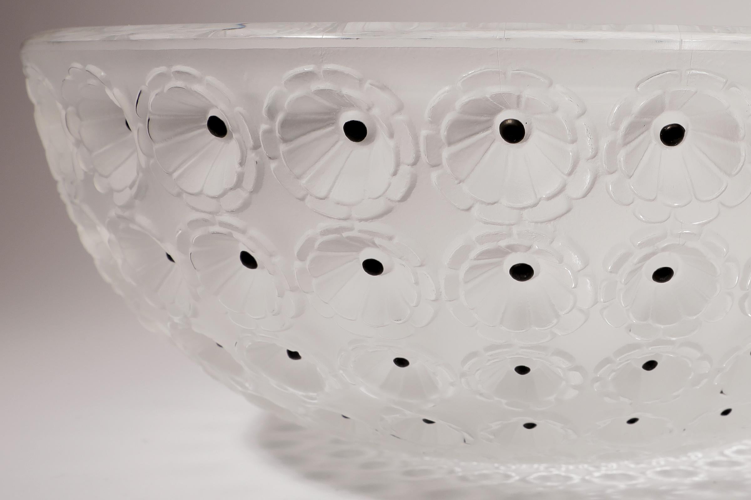 Francese Ciotola Nemours di cristallo di René Lalique in vendita
