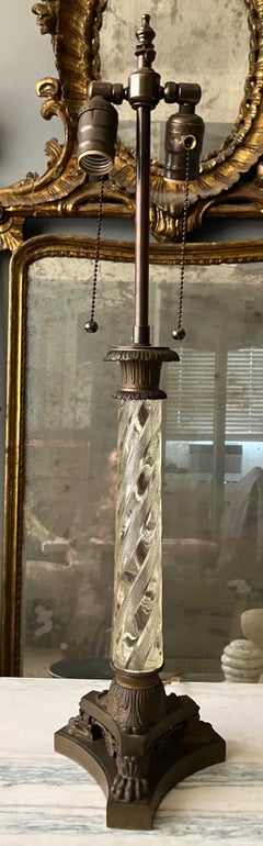 Crystal Neoclassical Style Column Lamp