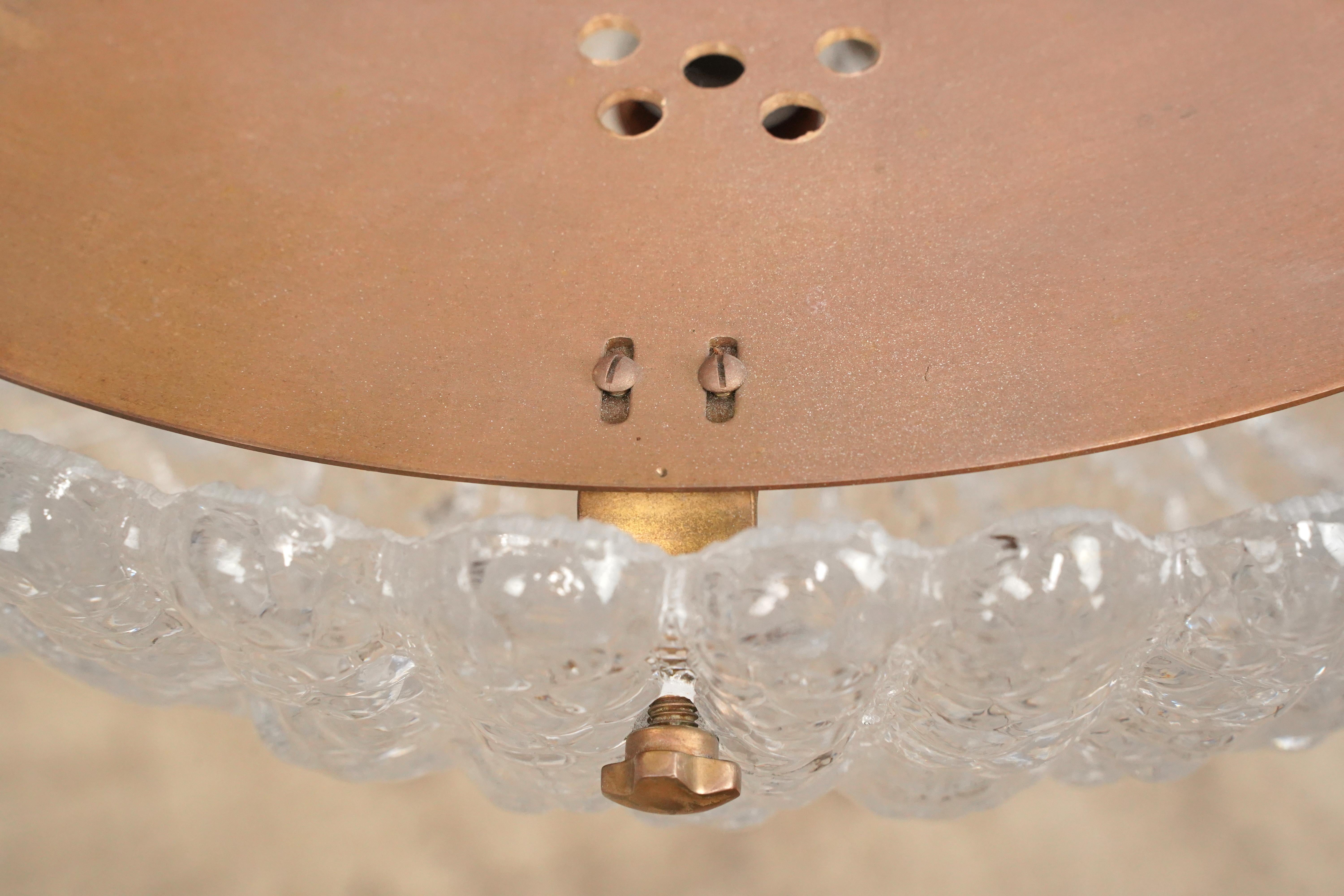 Lampe suspendue en cristal Orrefors Embassy de Carl Fagerlun en vente 3