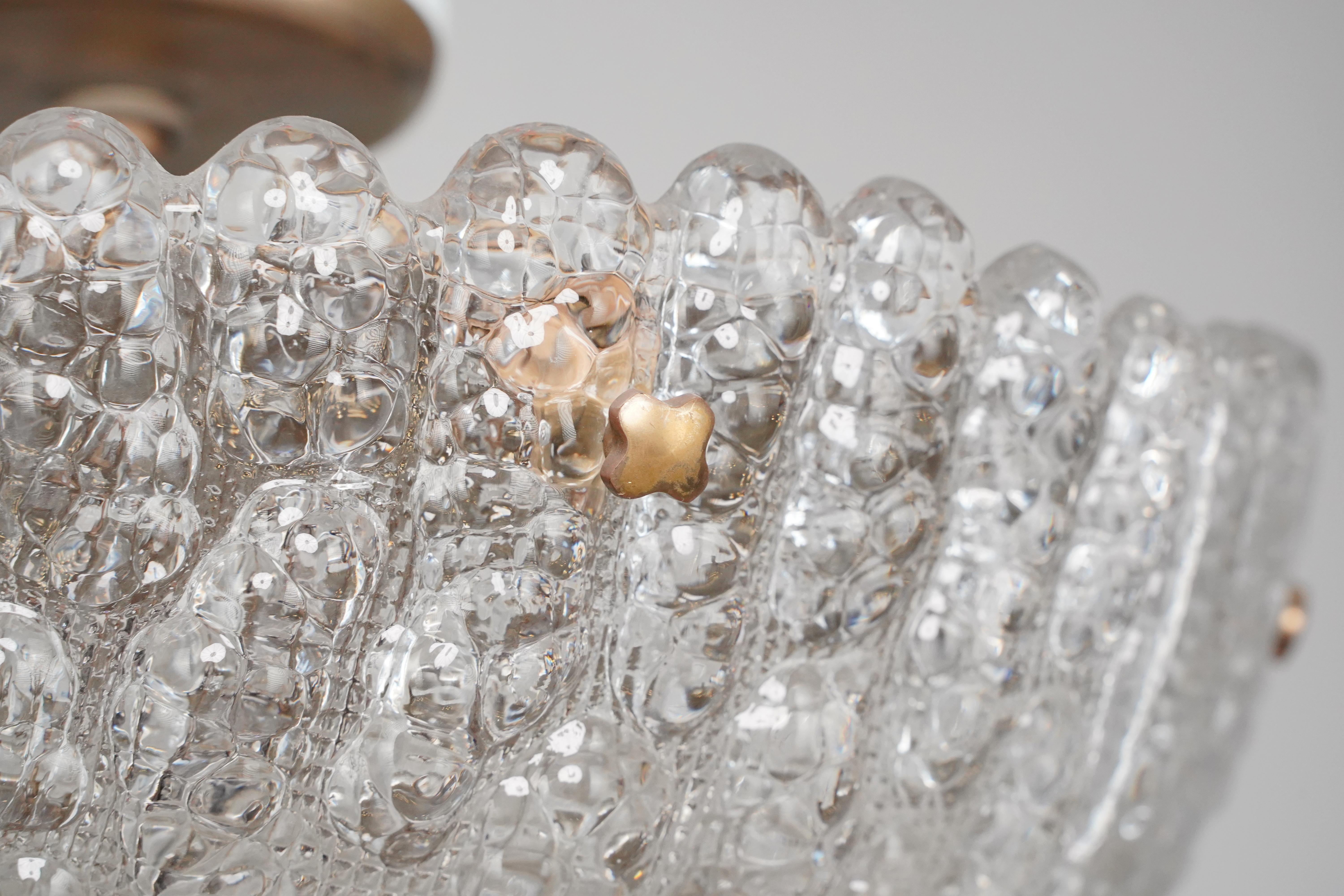 Suédois Lampe suspendue en cristal Orrefors Embassy de Carl Fagerlun en vente