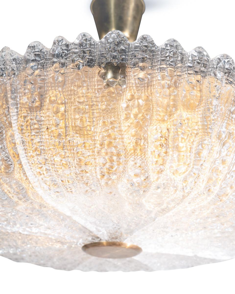 Lampe à suspension en cristal Orrefors Embassy Light de Carl Fagerlund Bon état - En vente à Saint-Ouen-sur-Seine, FR