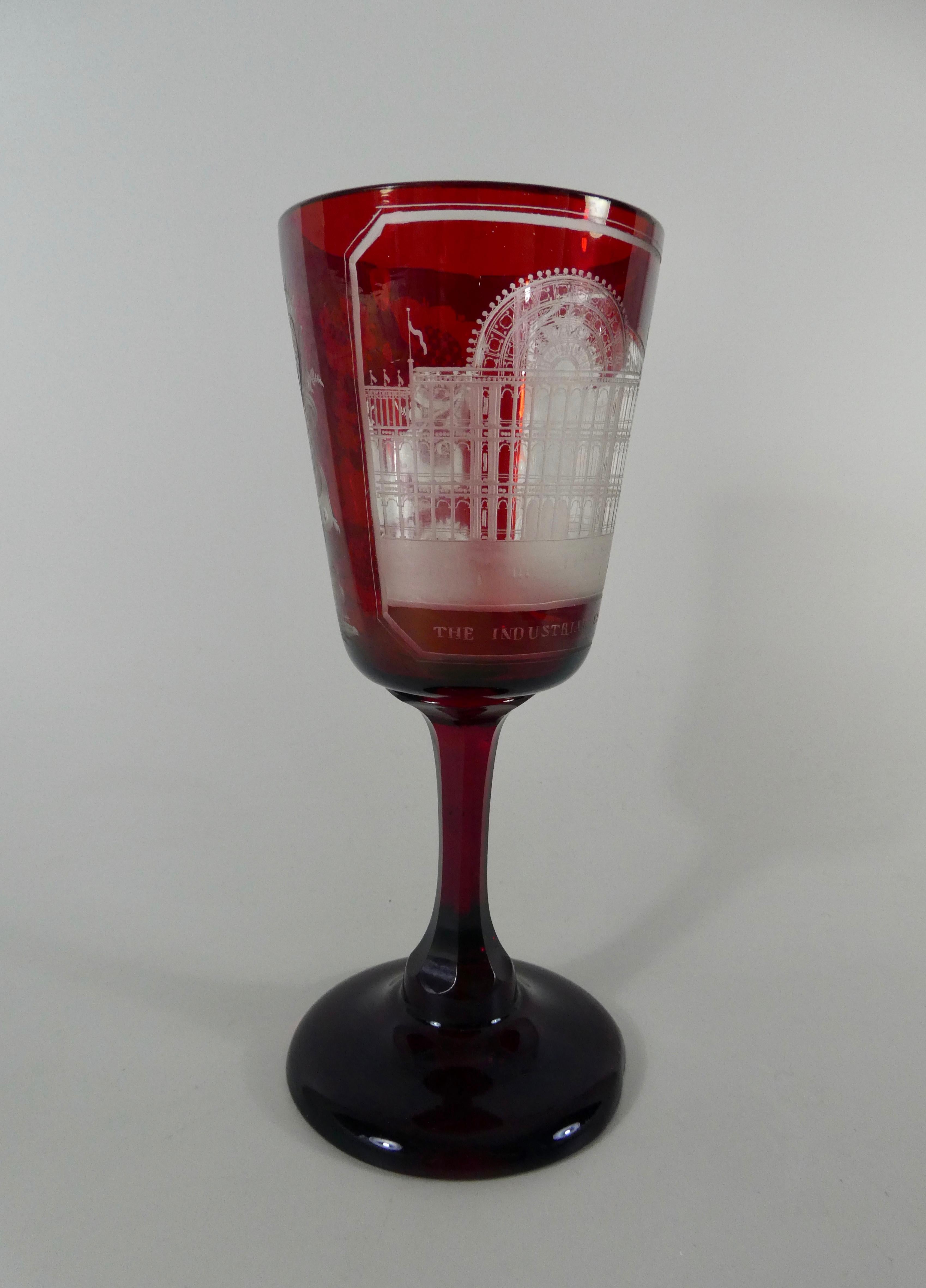 Czech Crystal Palace Great Exhibition Commemorative Glass, 1851