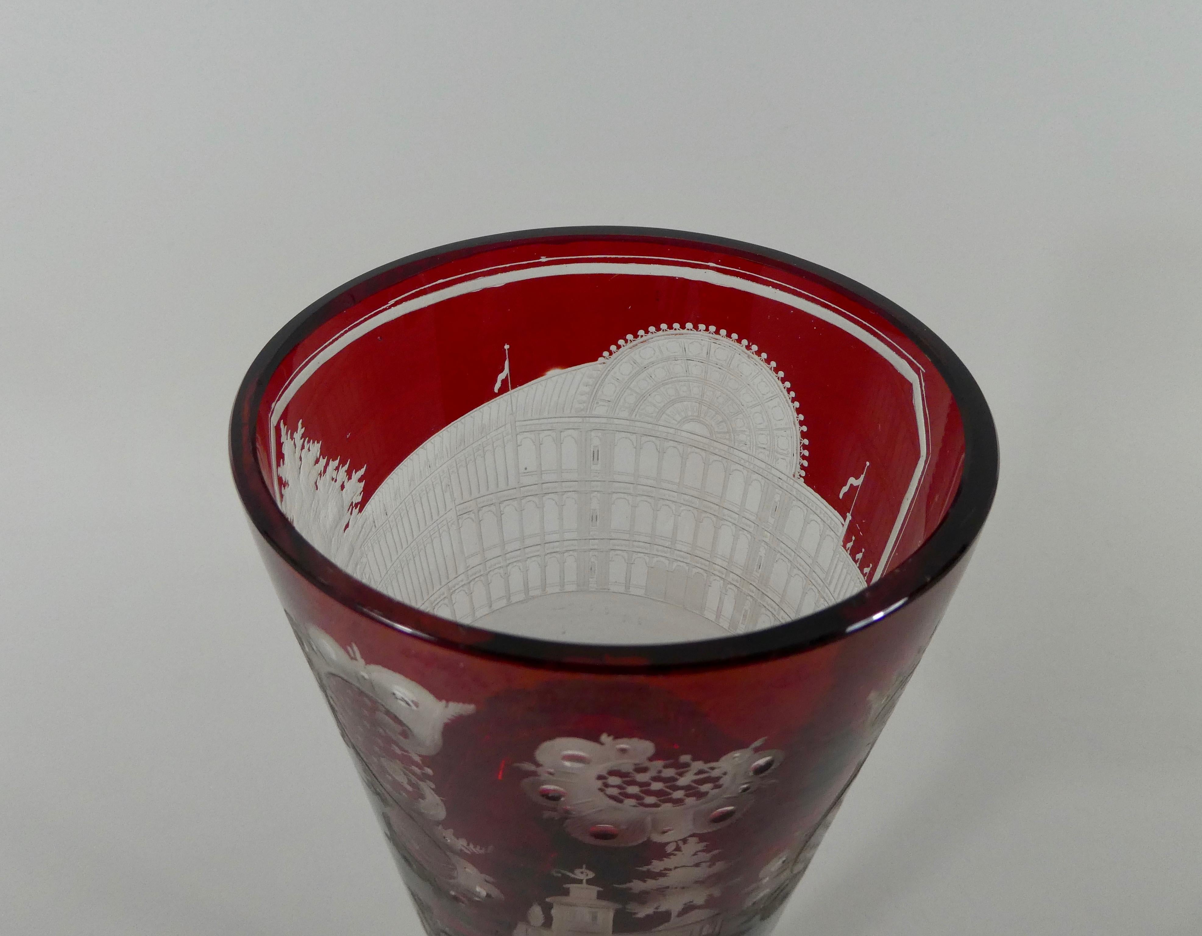 Crystal Palace Great Exhibition Commemorative Glass, 1851 2