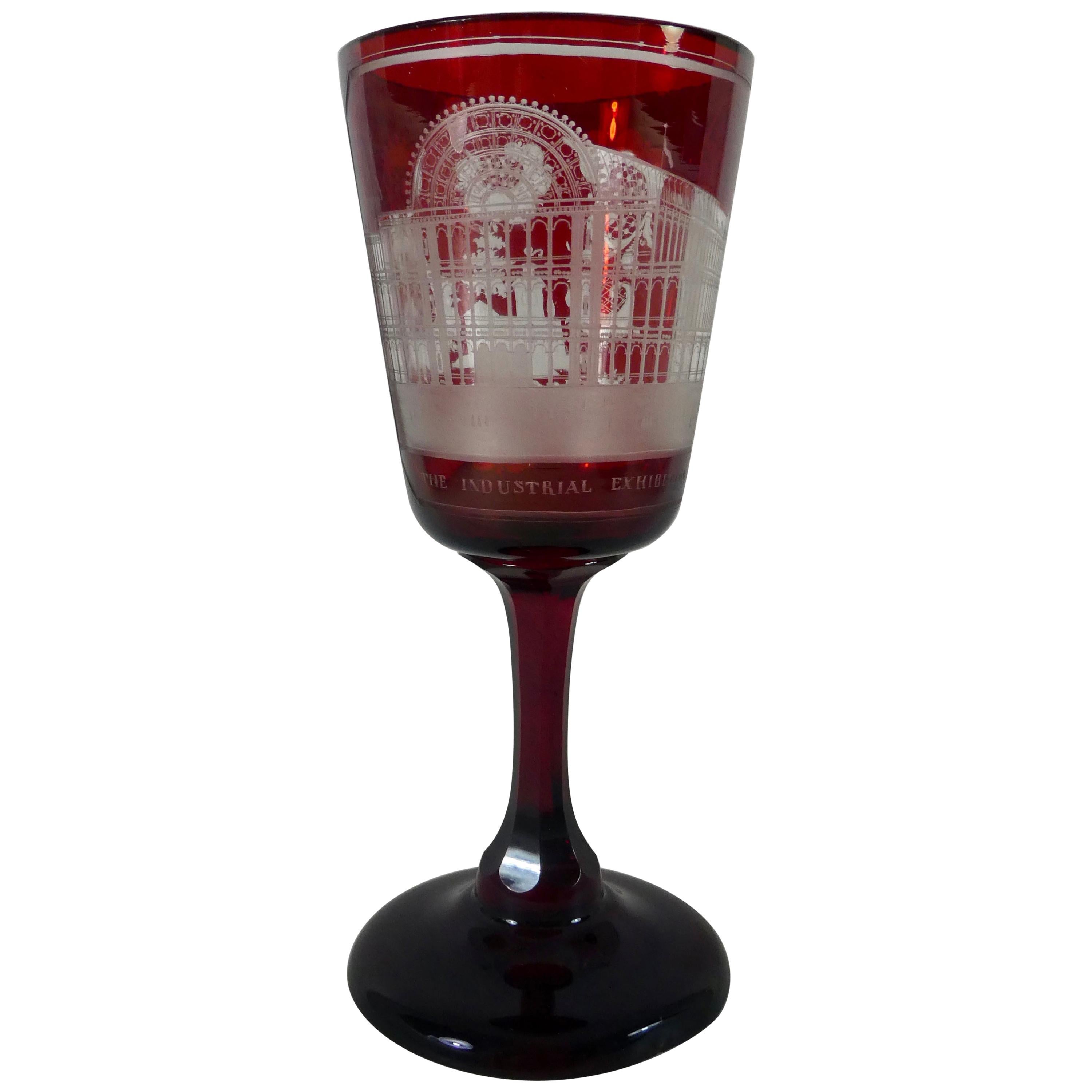 Crystal Palace Great Exhibition Commemorative Glass, 1851
