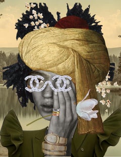 Portrait of a Human Being Ottoman Turban - Pop Art Print on Paper, 2020s, New