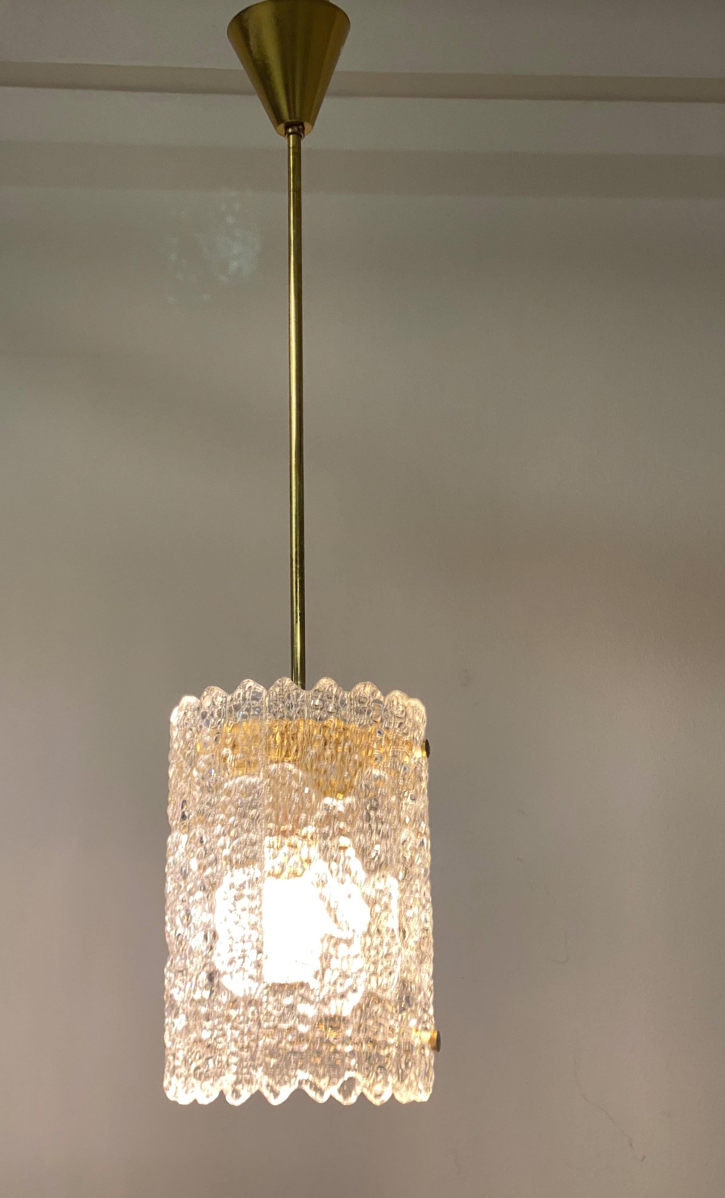 Crystal Pendant by Carl Fagerlund for Orrefors, Sweden For Sale 5