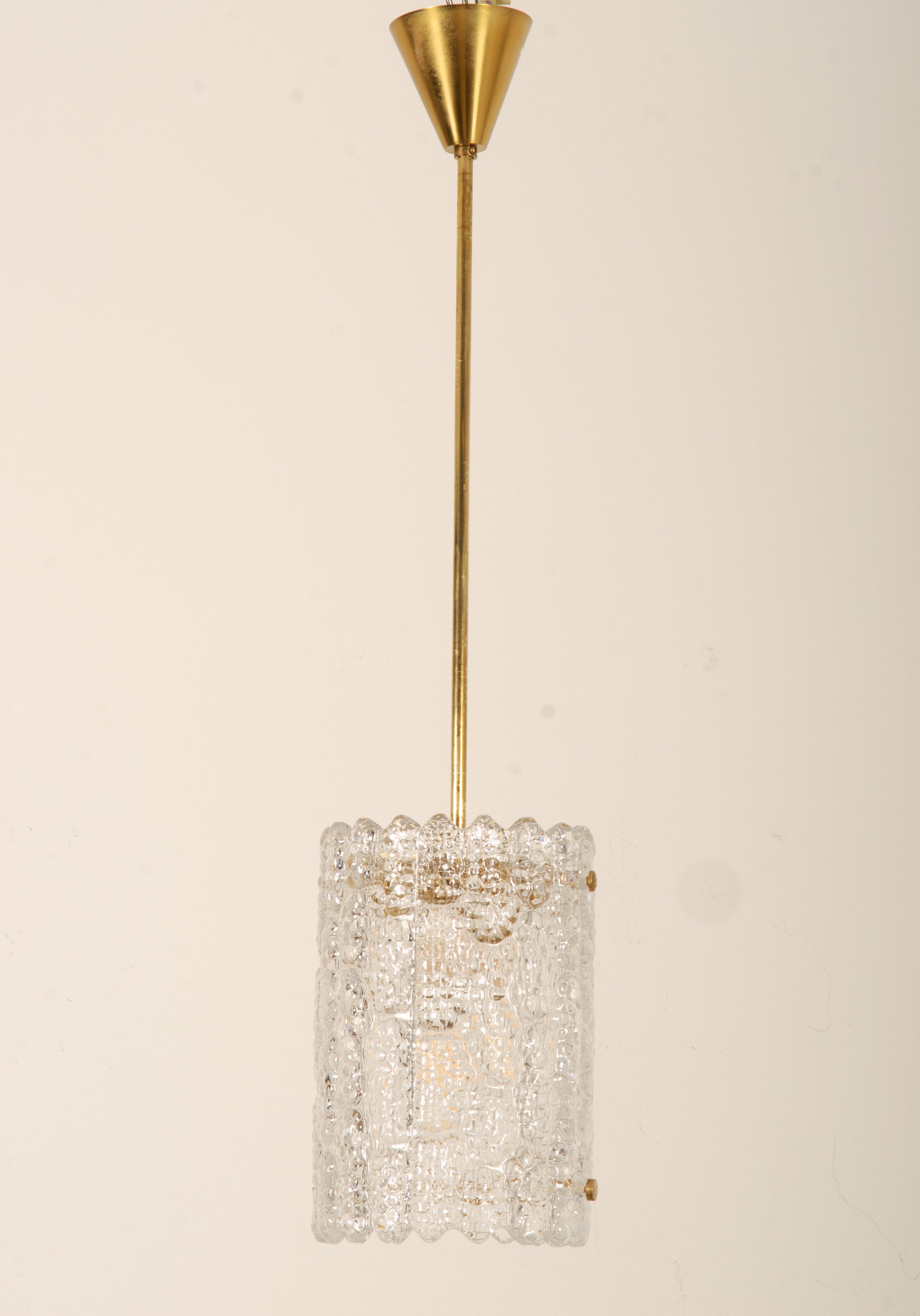Mid-20th Century Crystal Pendant by Carl Fagerlund for Orrefors, Sweden For Sale