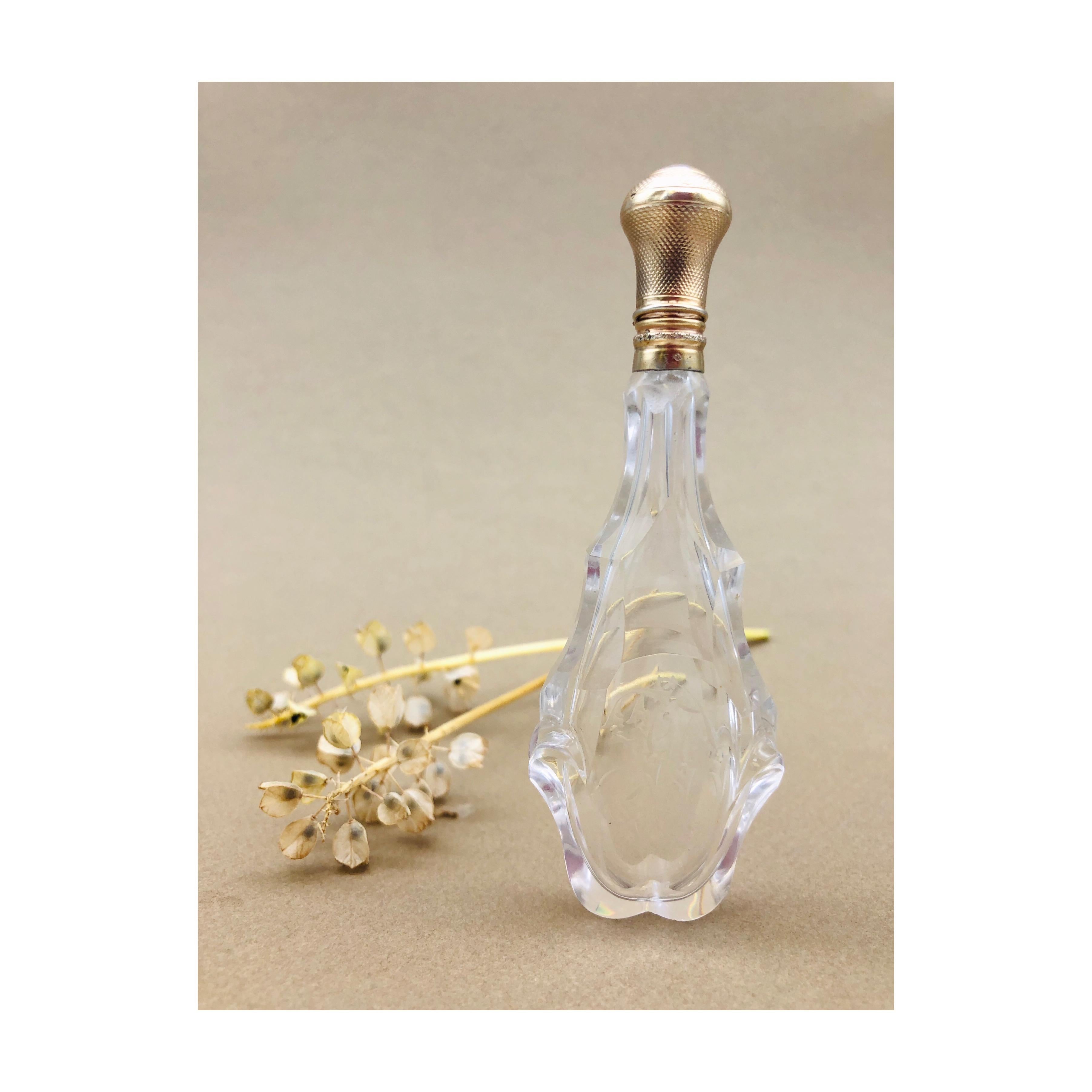 Crystal Perfume Bottle Charle X Period For Sale 2