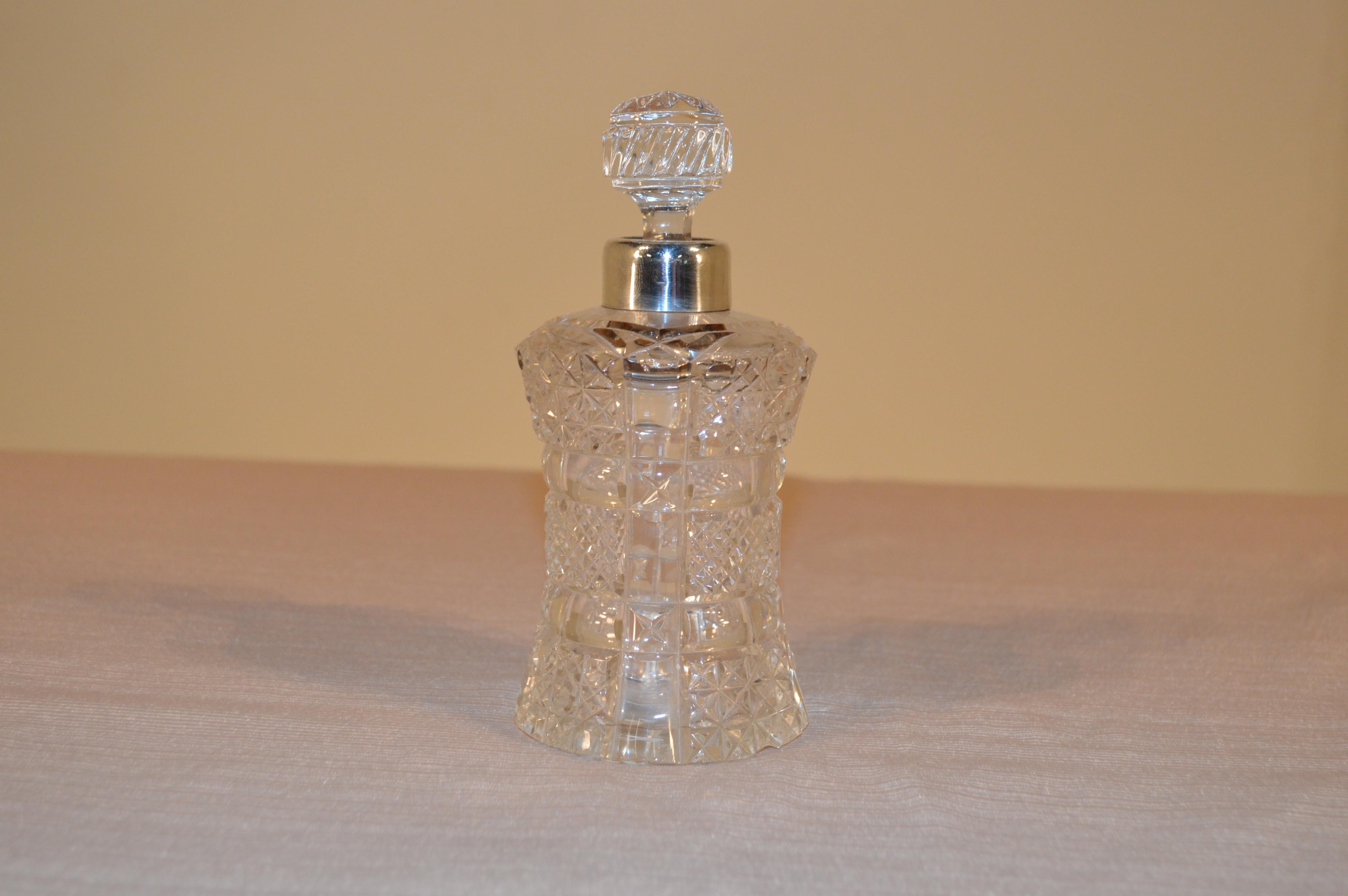 English Crystal Perfume Bottle, circa 1895