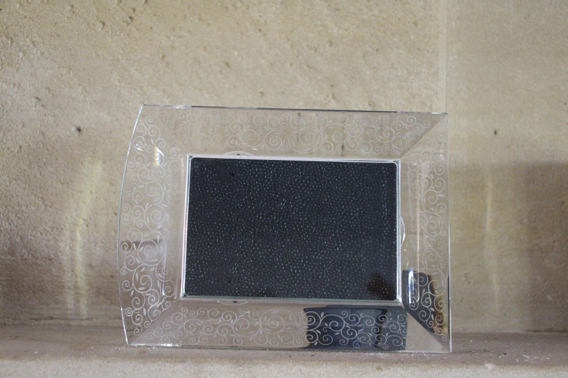 20th Century Crystal Picture Frame by Baccarat, Baccarat Crystal Frame For Sale