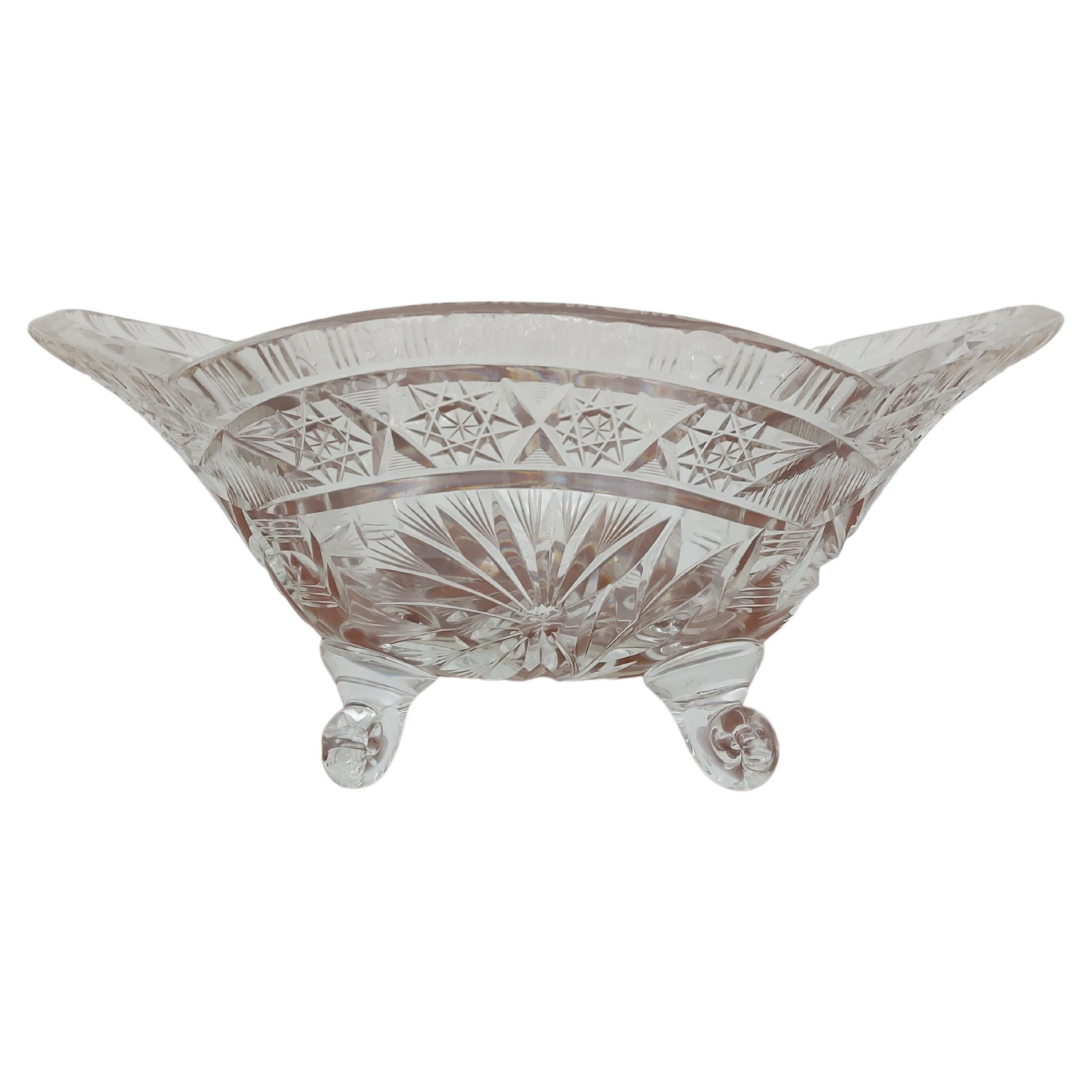 Artist Signed Hammered Bronze Plate with Flowers and Quartz Crystals