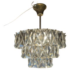 Crystal Prism Chandelier by Kinkeldey, 1970s