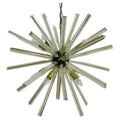 Retro Crystal Prism Sputnik Chandeliers - 30 crystal glass