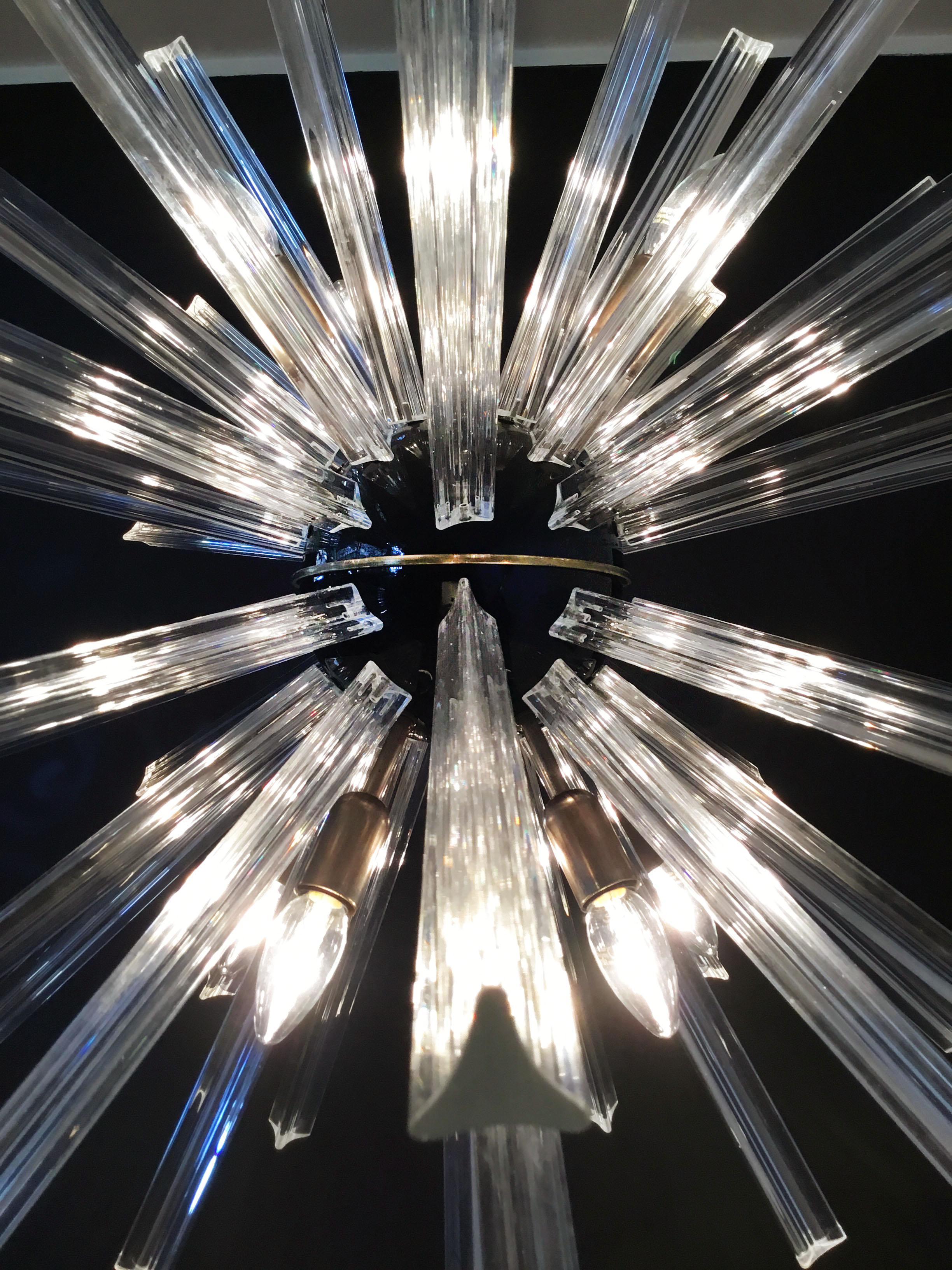 Crystal Prism Sputnik Chandeliers, 50 Prisms For Sale 8