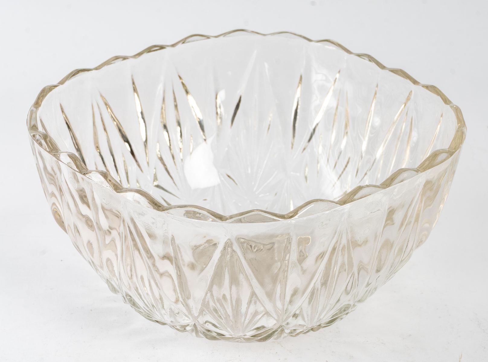 Copa de cristal para ponche, años 50 Moderno de mediados de siglo en venta