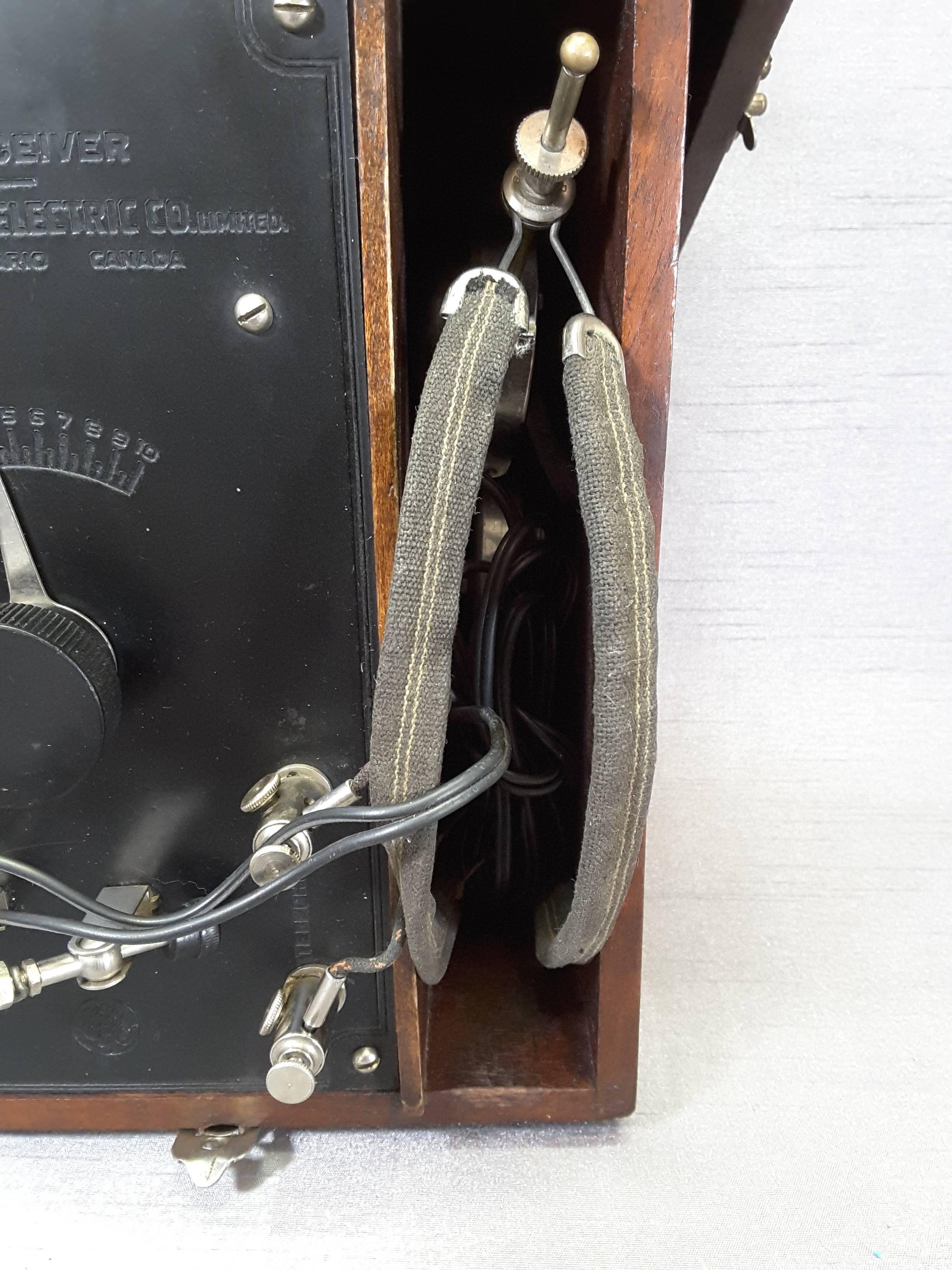Canadian Crystal Radio Receiver by CGE. Co. Ltd., Circa 1929-1935