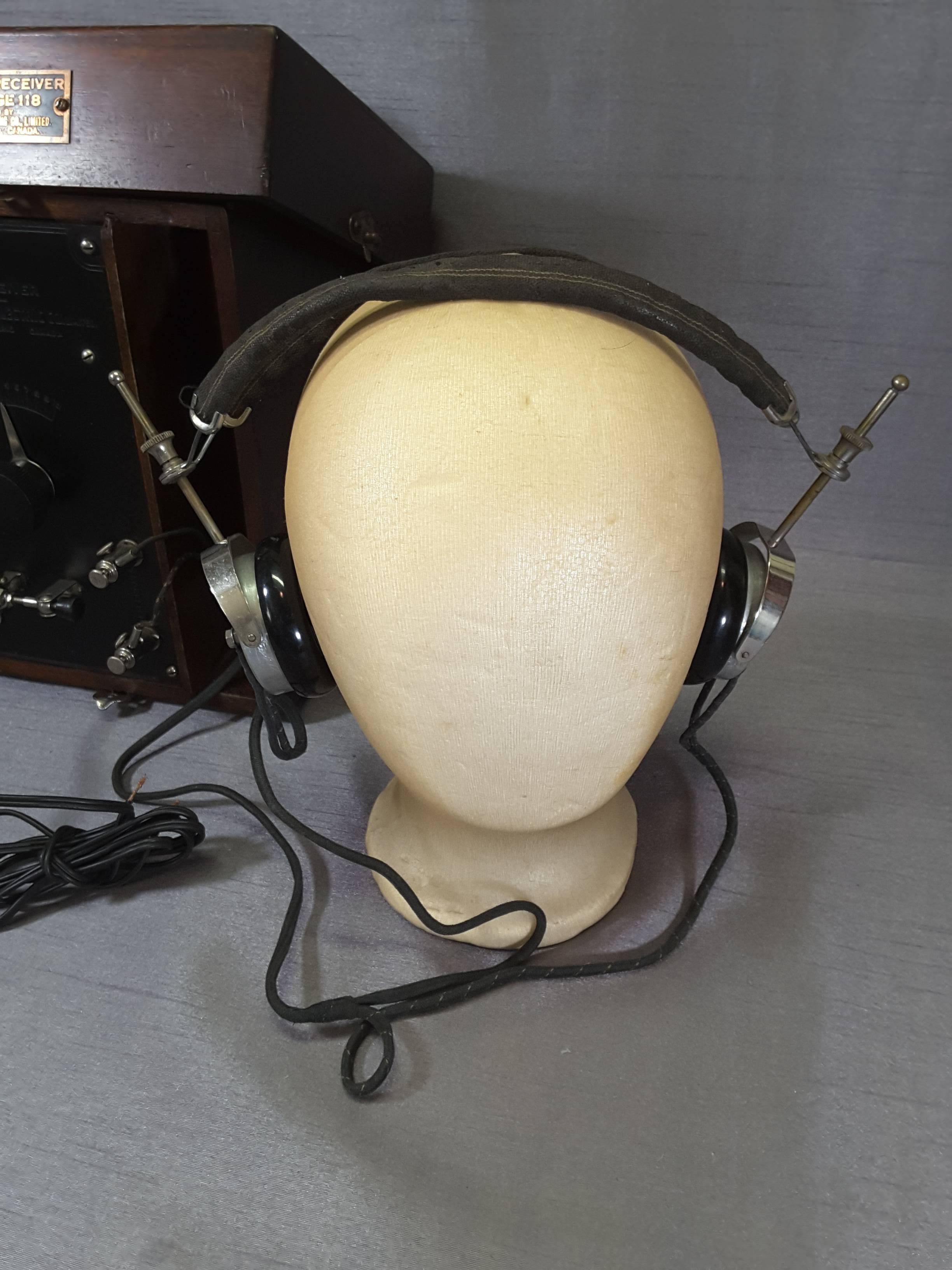 20th Century Crystal Radio Receiver by CGE. Co. Ltd., Circa 1929-1935