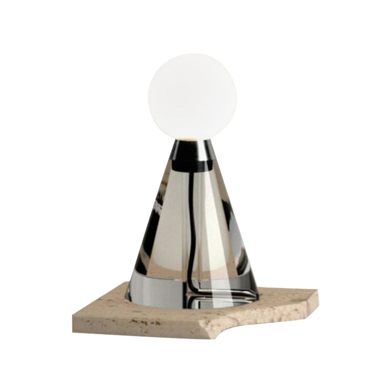 Quecksilberglas-Lampe aus Kristallharz von Siete Studio im Angebot