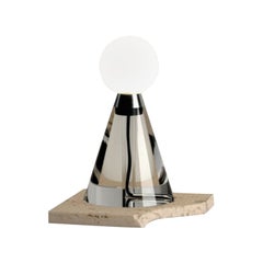 Lampada Mercurio in cristallo e resina di Siete Studio A