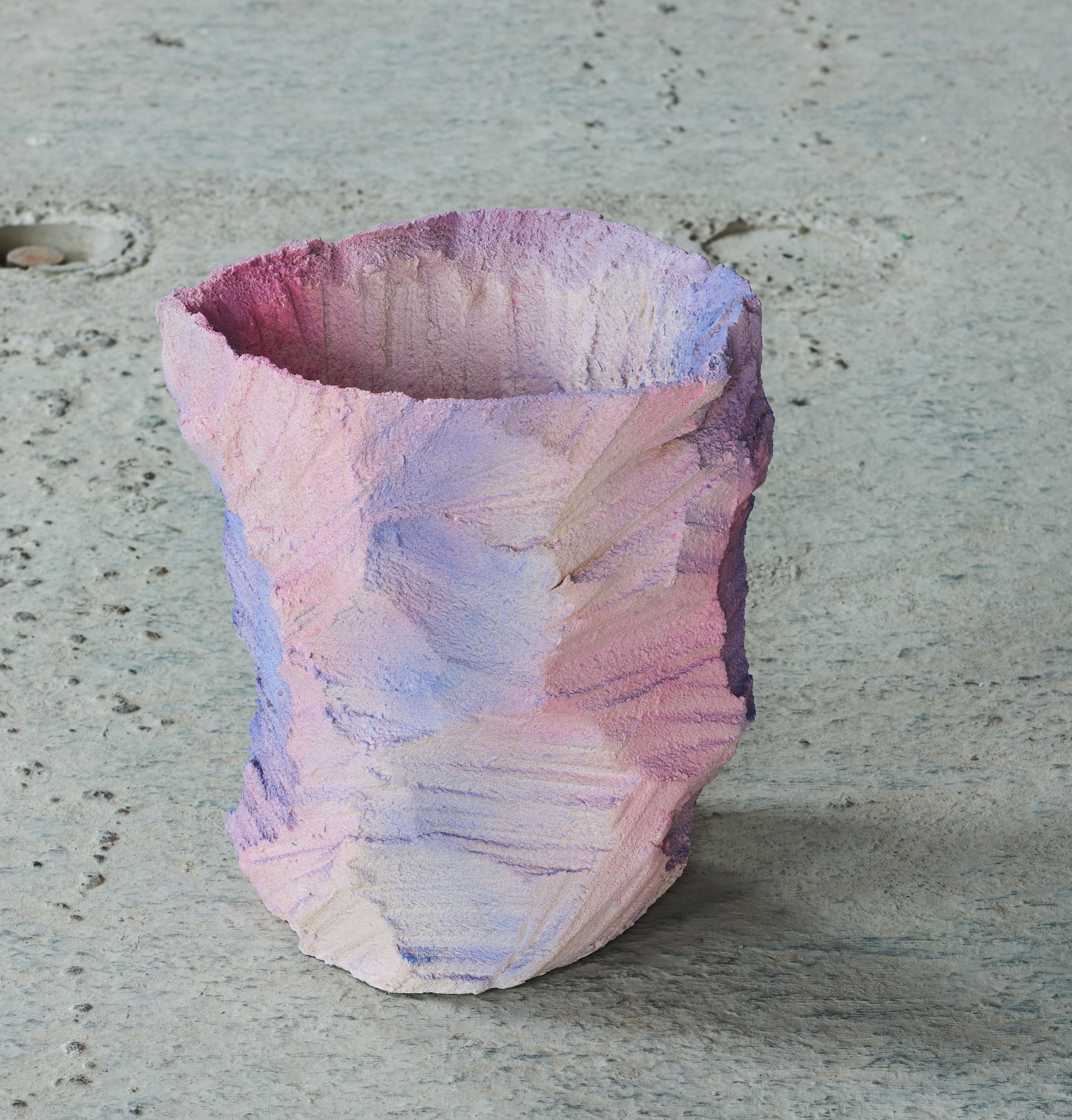 Modern Crystal Rock Vase by Andredottir & Bobek For Sale