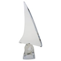 Crystal Sailboat Figure by Daum France
