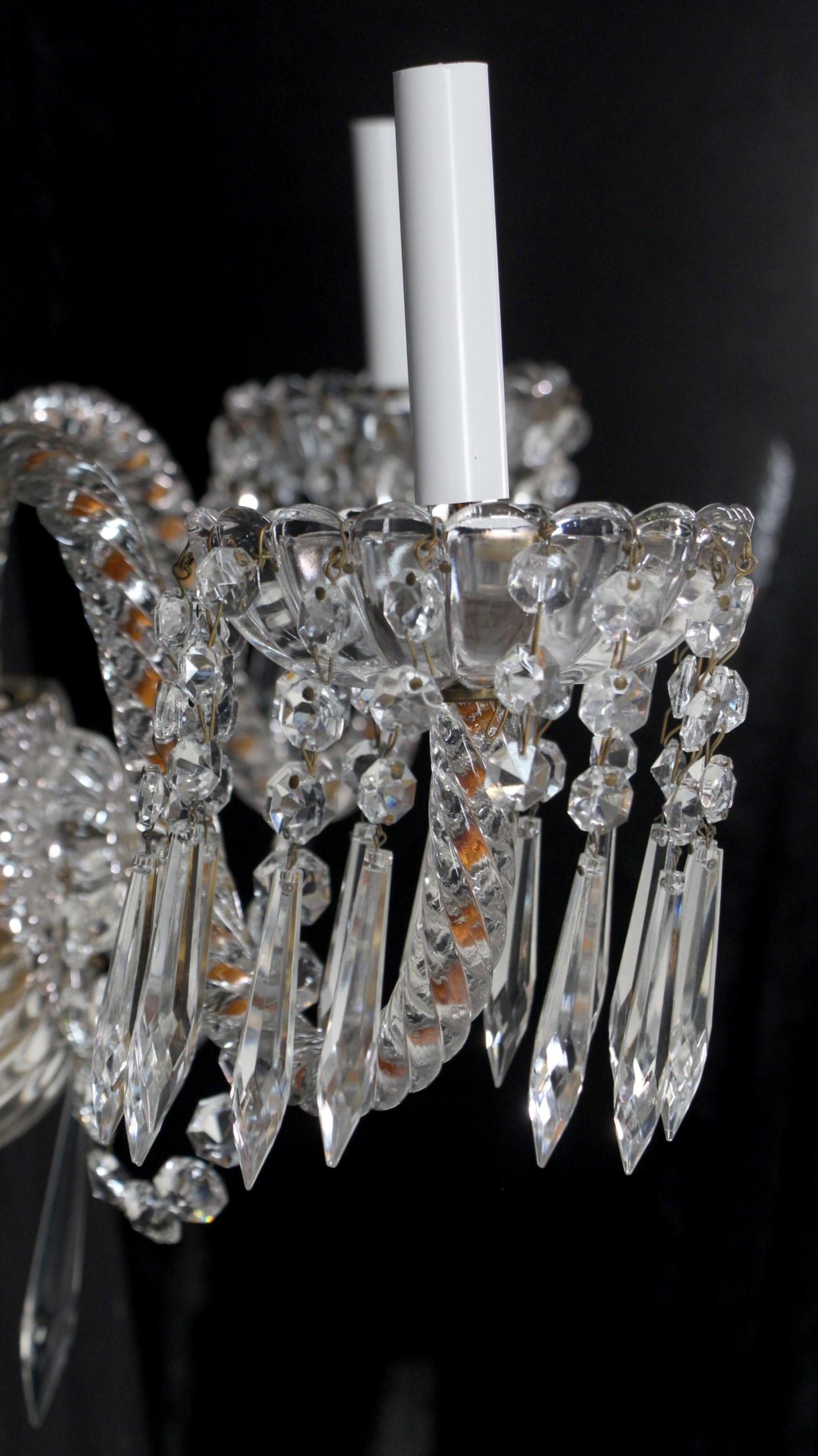 Crystal Sconce Hotel Pennsylvania, NYC Quantity Available 4