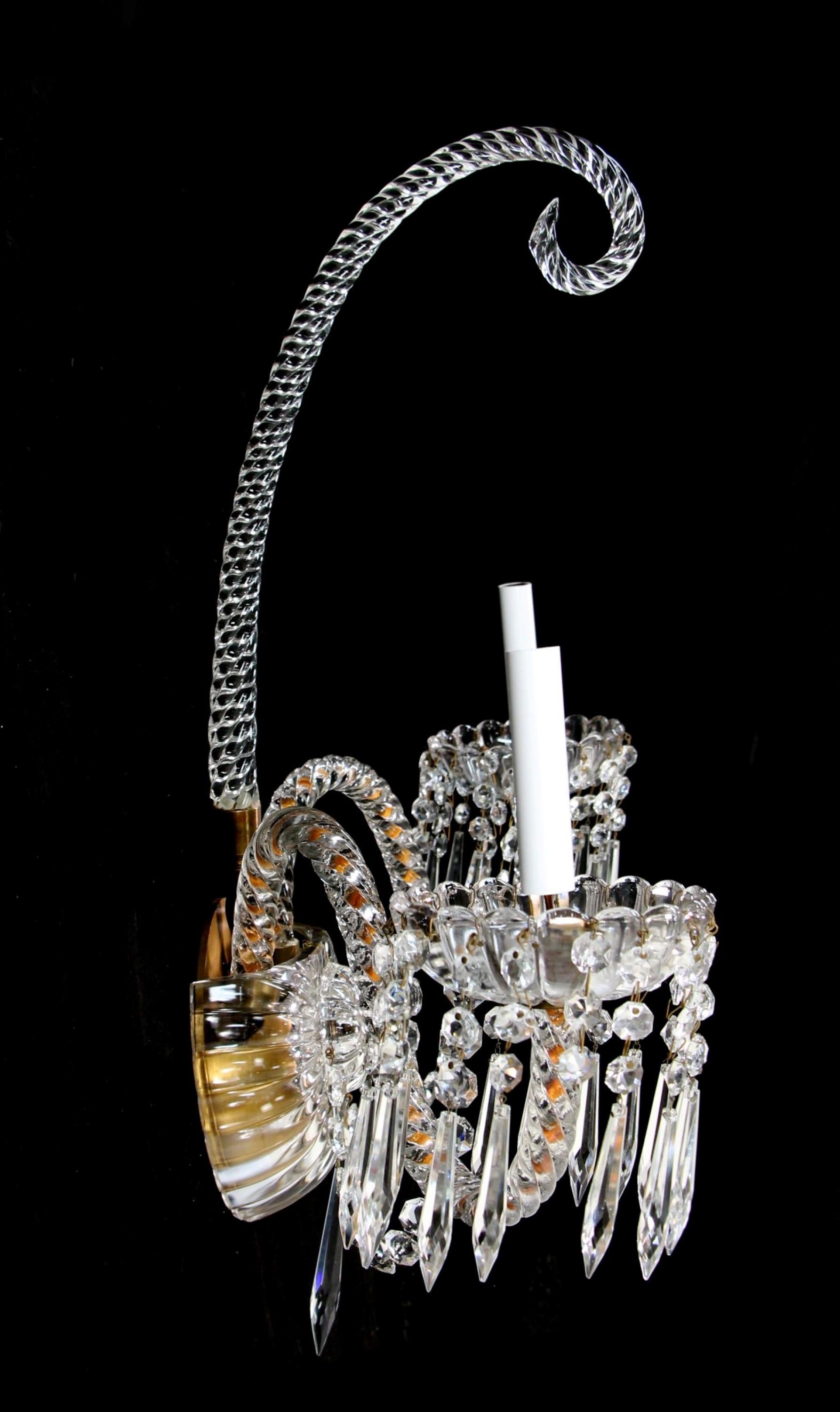 Crystal Sconce Hotel Pennsylvania, NYC Quantity Available 2