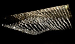Crystal Sea Modular Pendant LED in Gold Plating and Crystal by Aggiolight