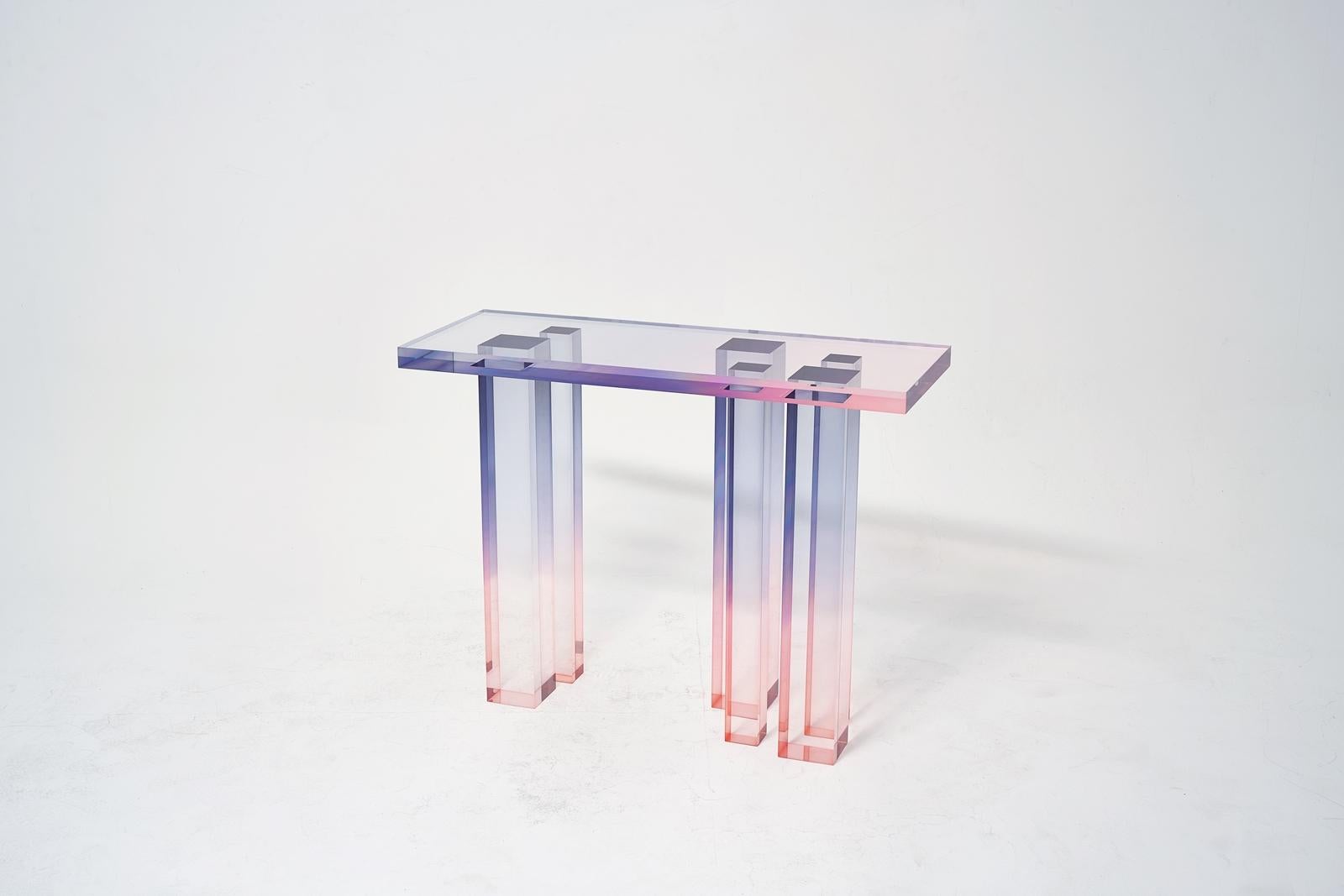 Other Crystal Series Console Table 03 in Acrylic For Sale