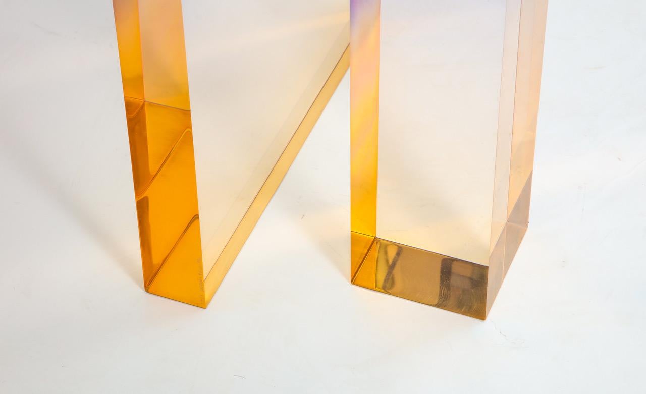 Crystal Series Console Table 04 in Acrylic For Sale 1