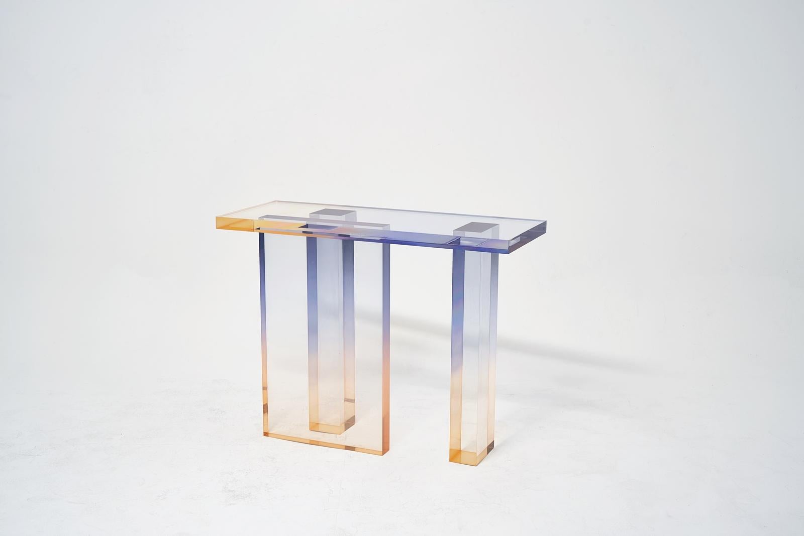 crystal console table