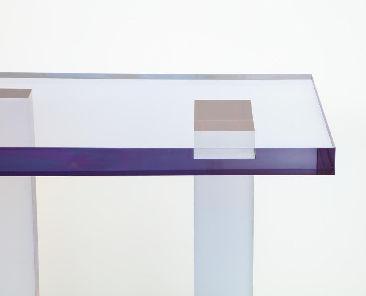 Crystal Series Console Table 04 in Acrylic In New Condition For Sale In Firenze, IT